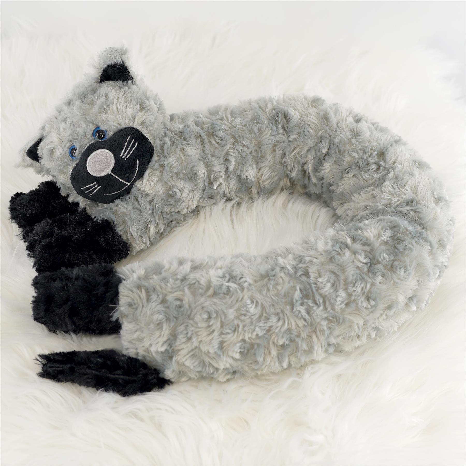 Novelty Draught Excluder for Doors Grey Cat Design by GEEZY - The Magic Toy Shop