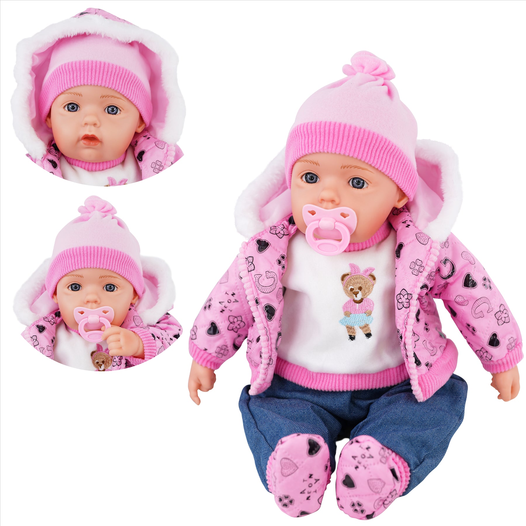 19 Reborn Baby Dolls full body Vinyl Sleeping Newborn Doll Girl Boy Xmas  Gifts