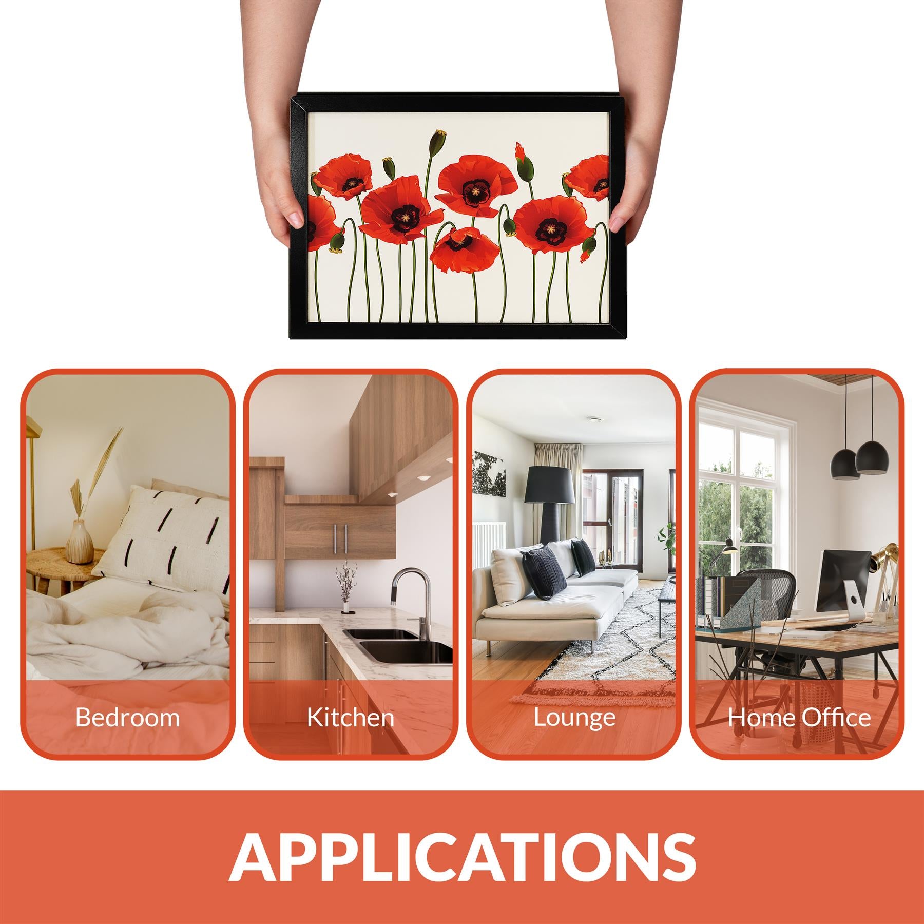 Lap Tray With Bean Bag Cushion (Poppies) by Geezy - The Magic Toy Shop