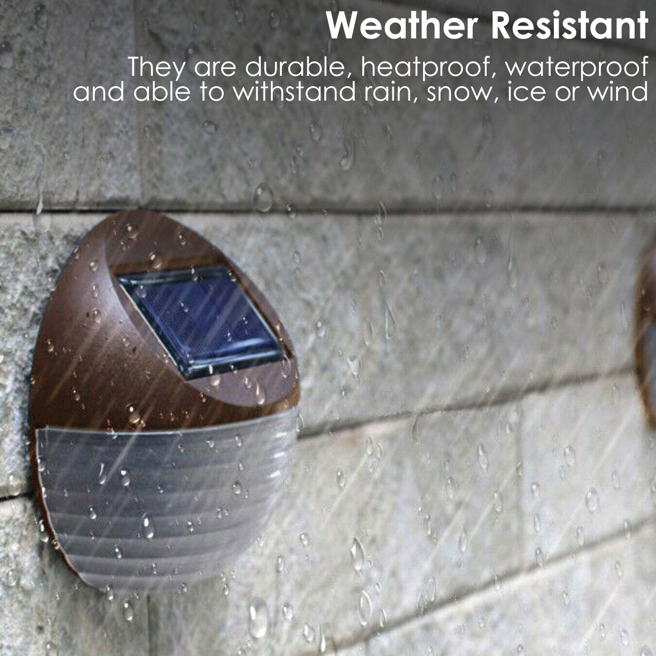 10 x Solar LED Fence Lights Bronze by GEEZY - The Magic Toy Shop