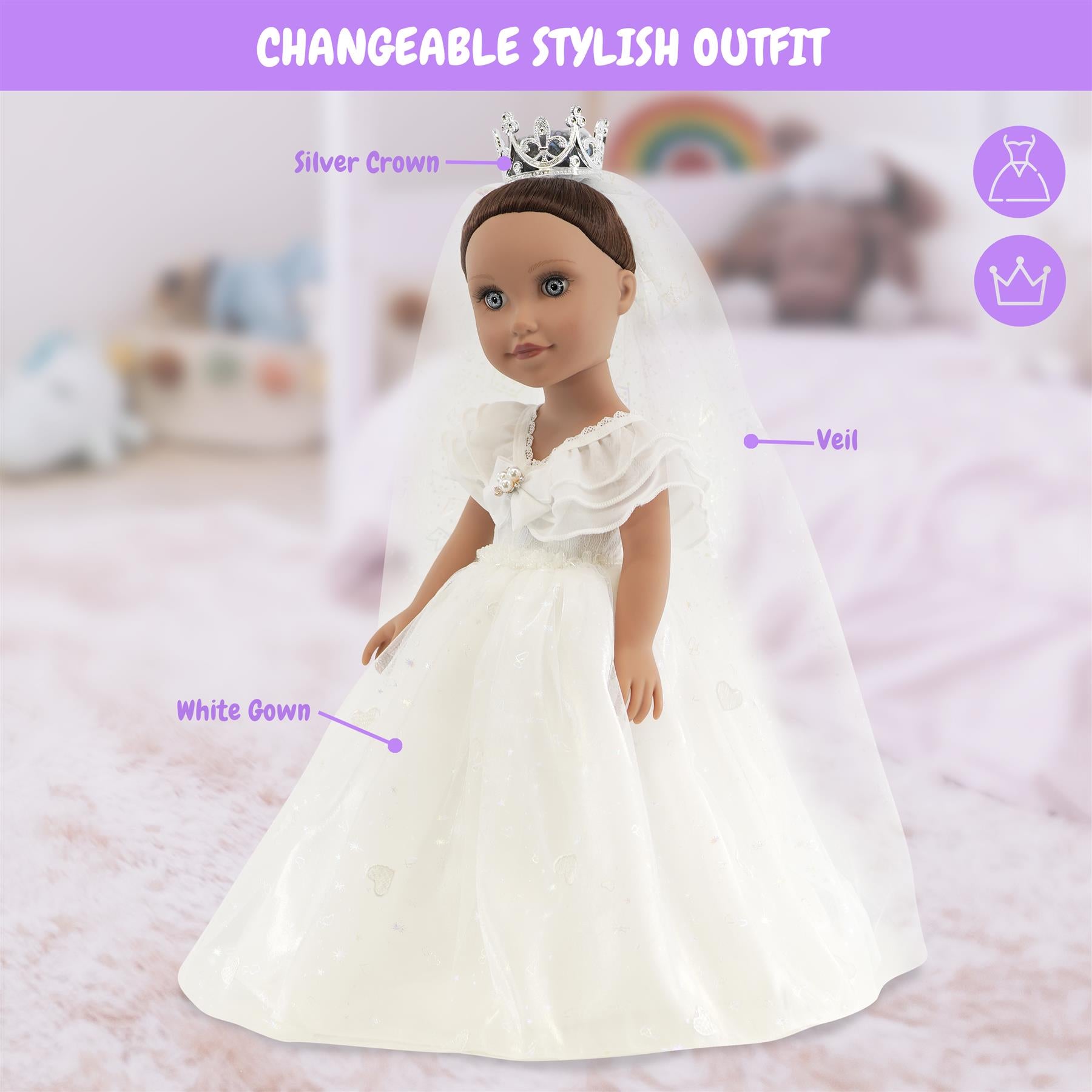 BiBi Fashion Doll "BRIDE LILY" (47 cm / 18") by BiBi Doll - The Magic Toy Shop