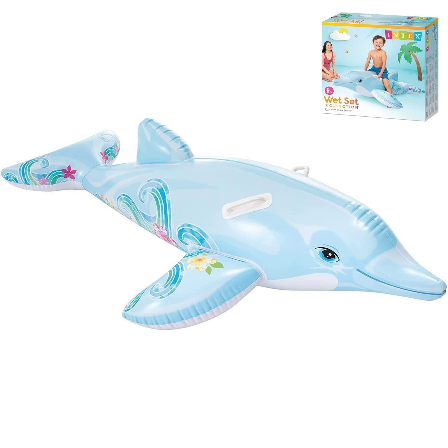 Dolphin Ride On Swimming Pool Float by Intex - The Magic Toy Shop