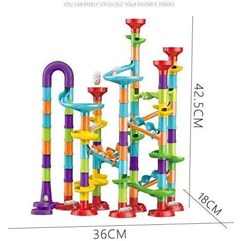 Marble Run Race Building Block Maze Toy Set 113 pcs by The Magic Toy Shop - The Magic Toy Shop