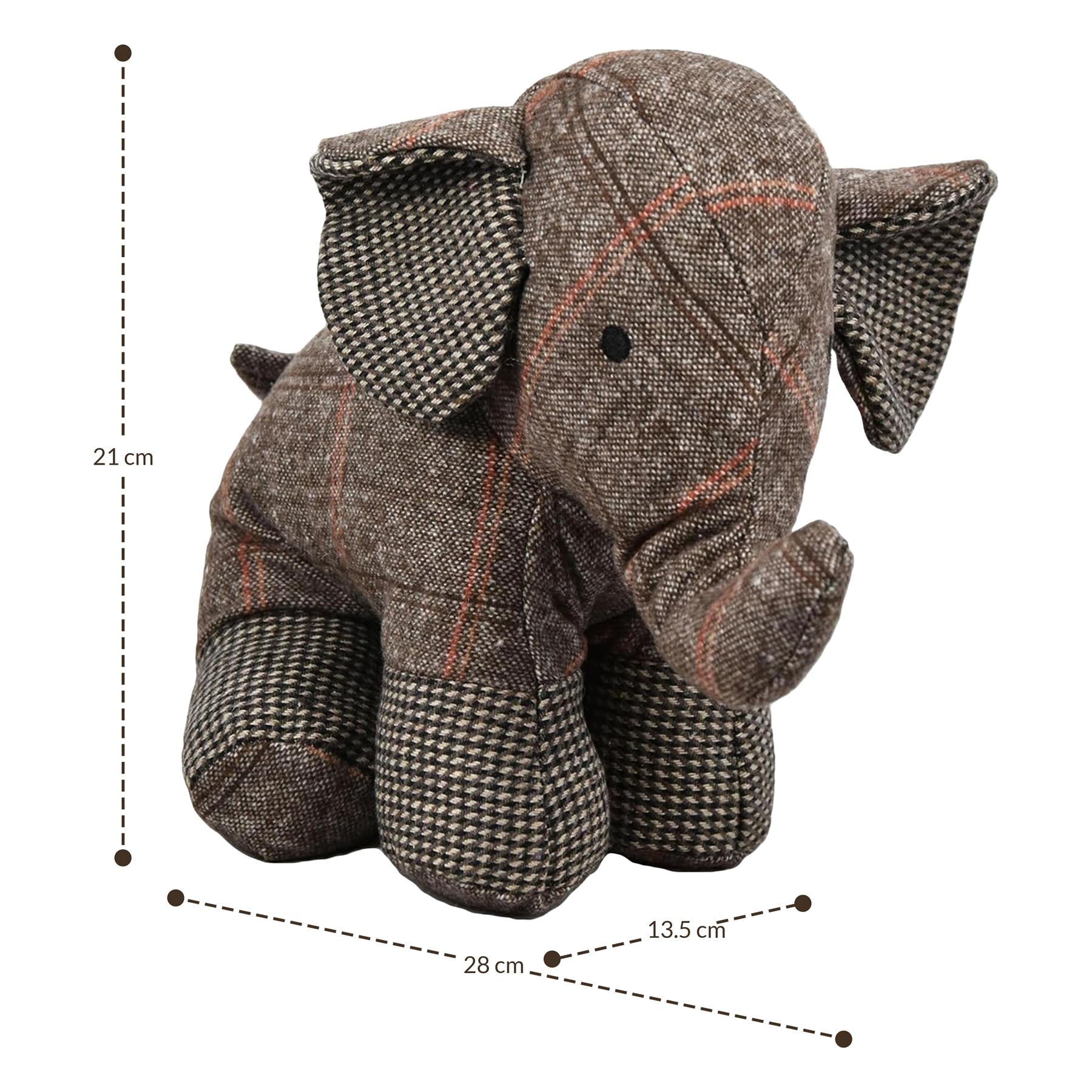 Tartan Elephant Door Stops by The Magic Toy Shop - The Magic Toy Shop