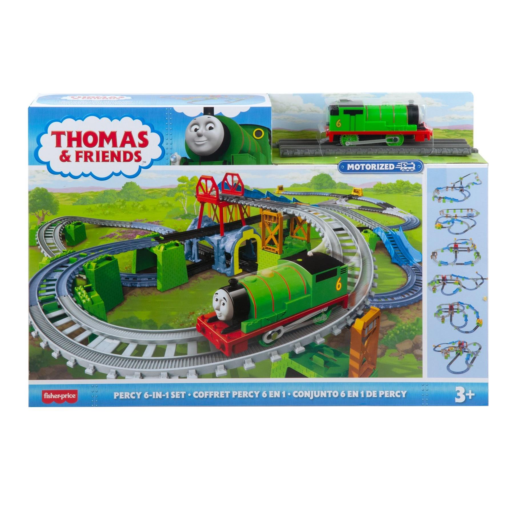 Thomas & Friends Track Master Percy 6-in-1 Builder Train Set by TrackMaster - The Magic Toy Shop