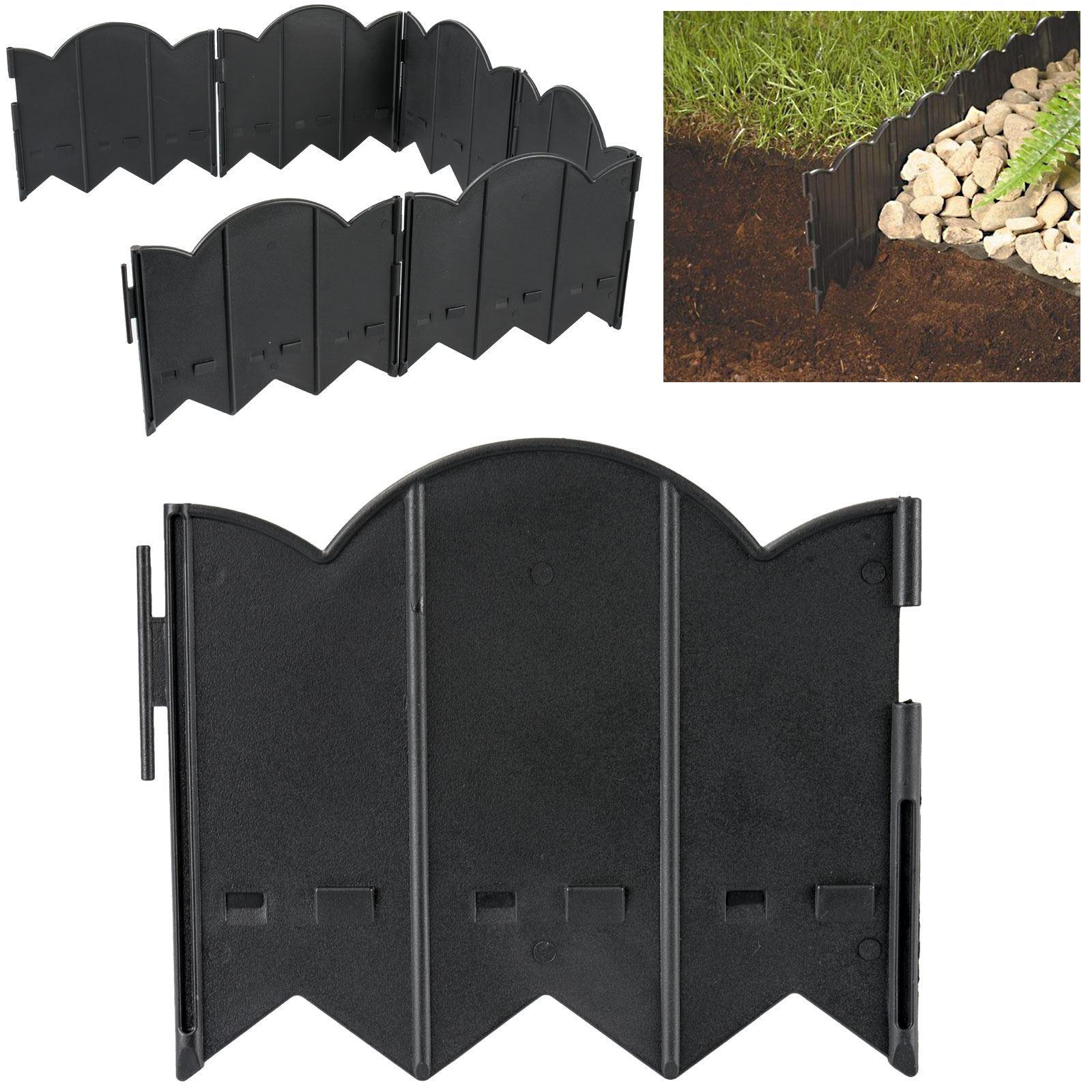 Lawn Edging Border Black Pack of 15 by GEEZY - The Magic Toy Shop
