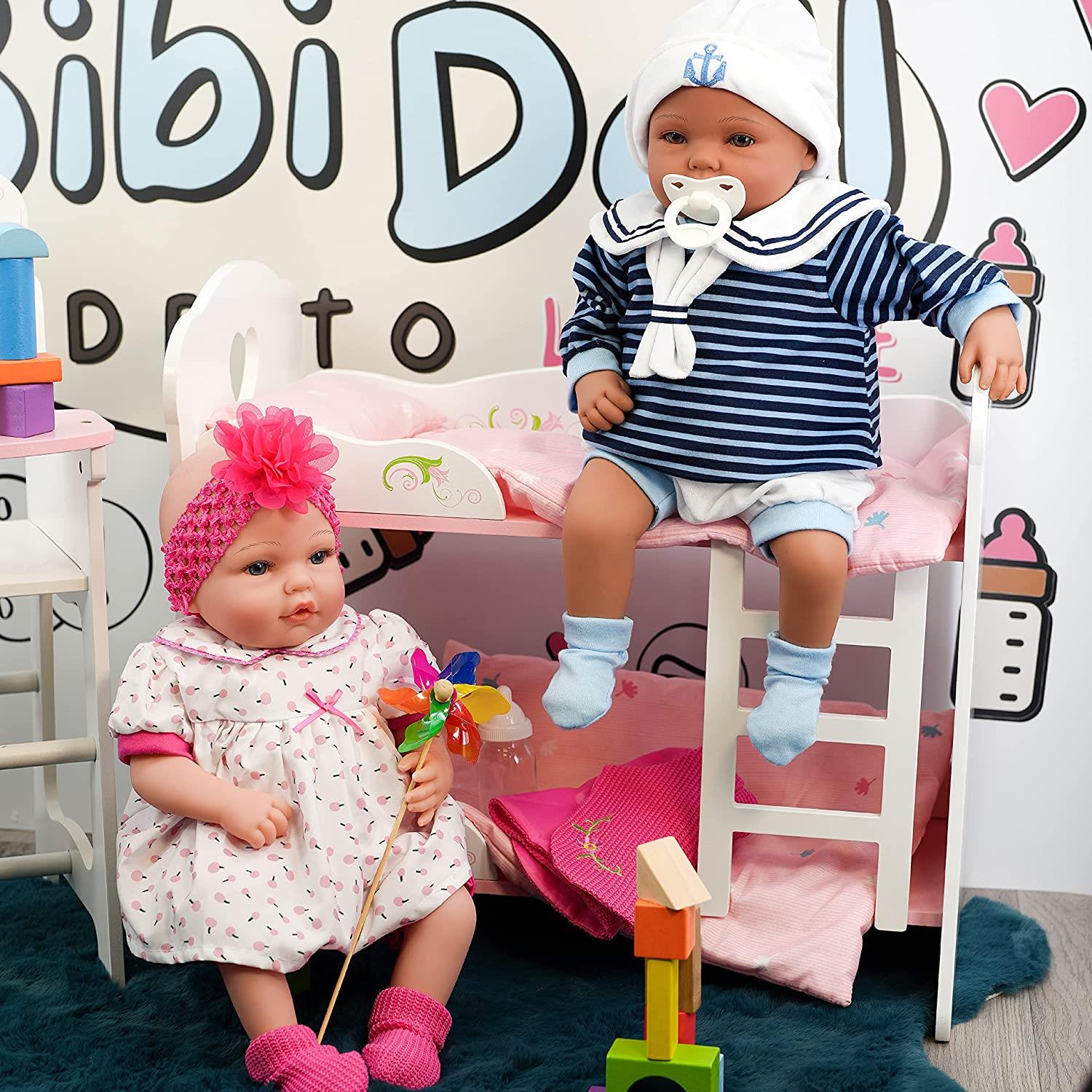 Dolls Wooden Bunk Bed by BiBi Doll - The Magic Toy Shop