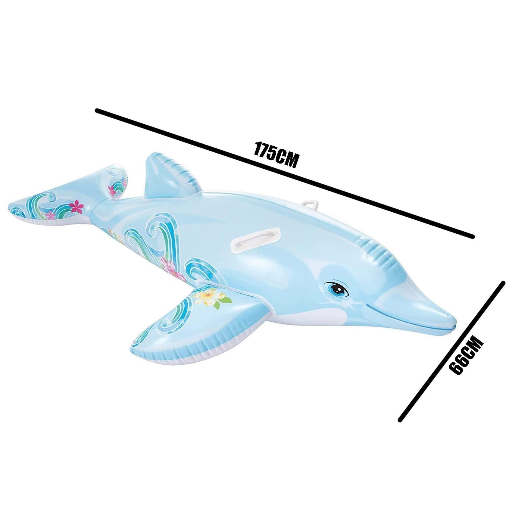 Dolphin Ride On Swimming Pool Float by Intex - The Magic Toy Shop