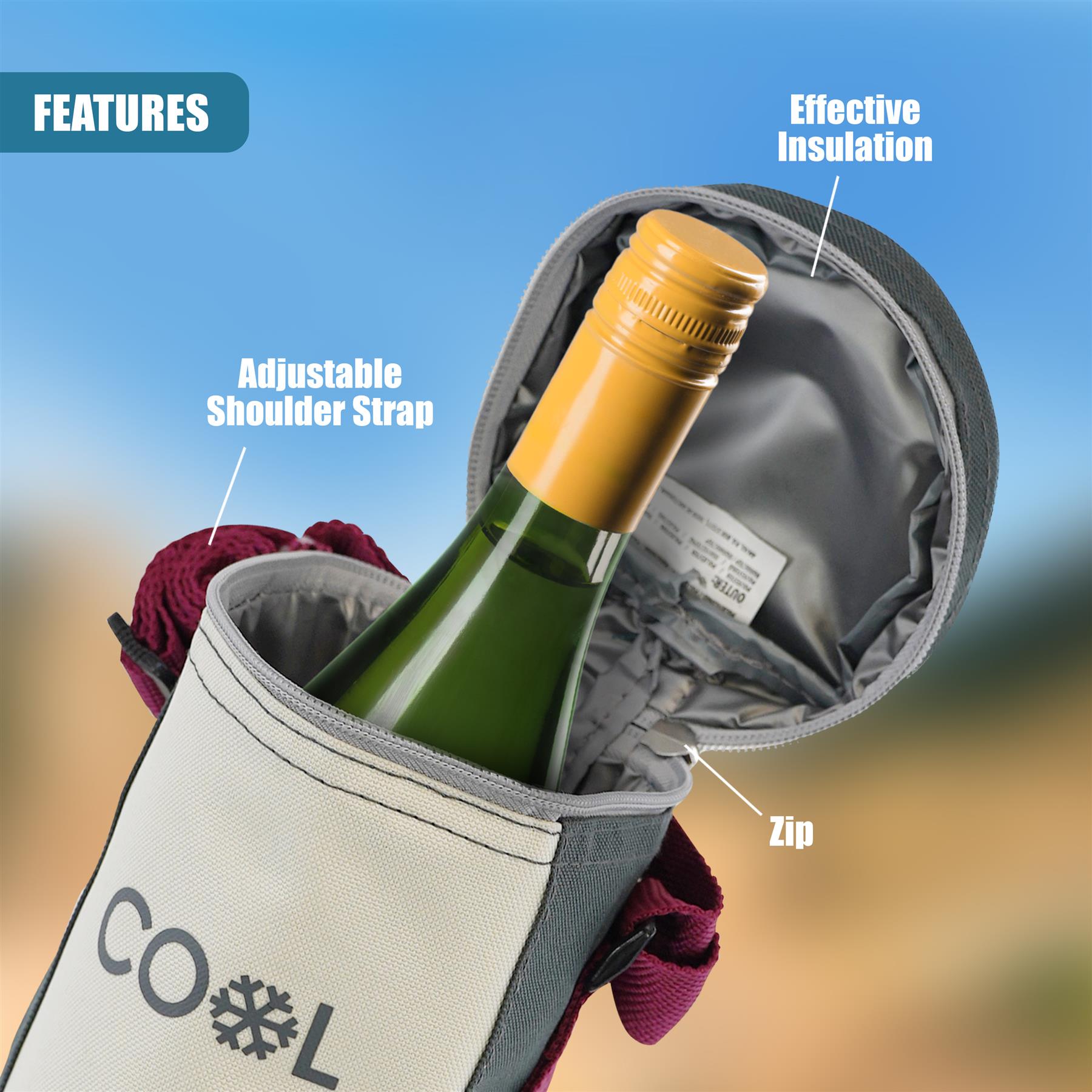 Bottle Insulated Cool Bag by GEEZY - The Magic Toy Shop