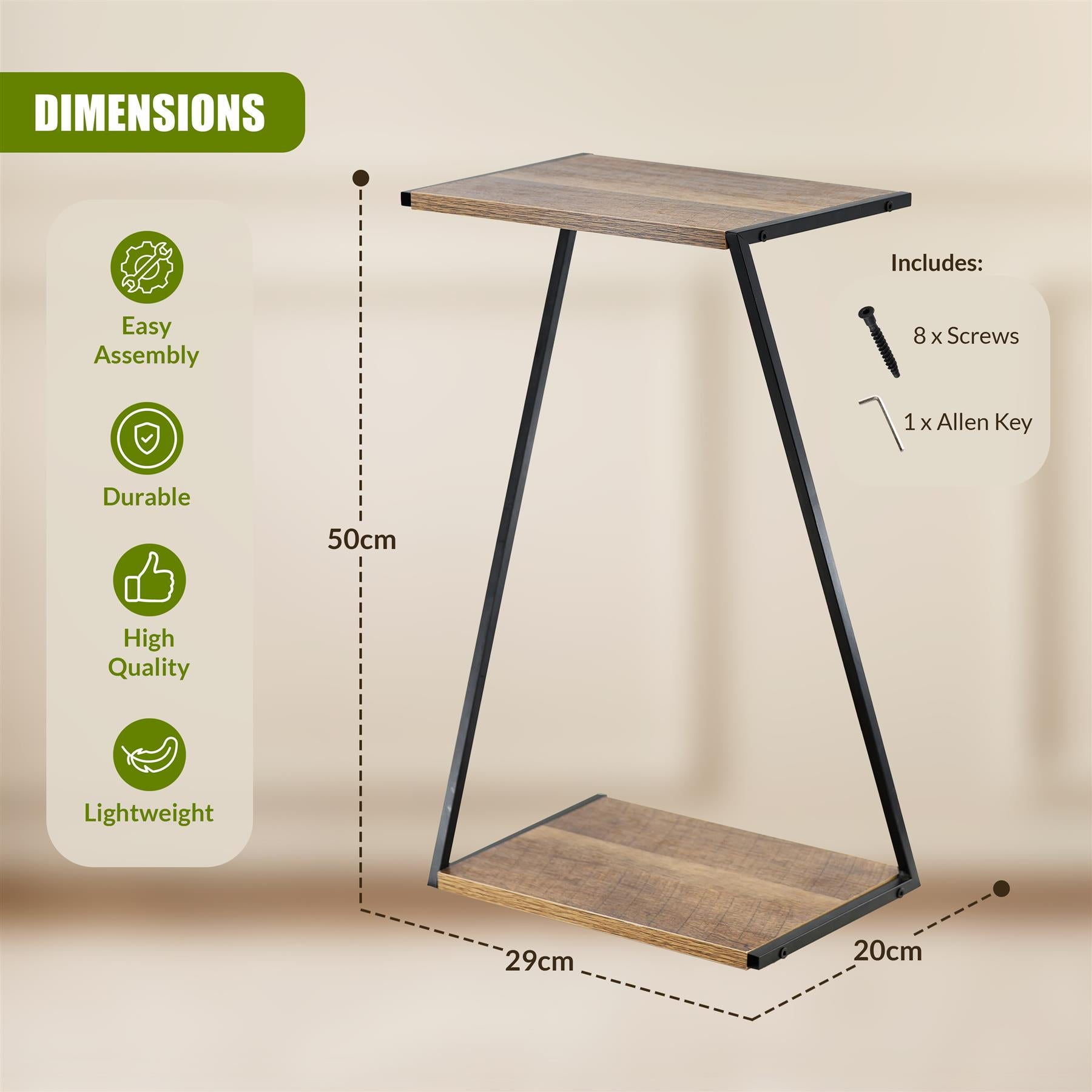 2 Tier Wooden Flower Pot Stand by GEEZY - The Magic Toy Shop