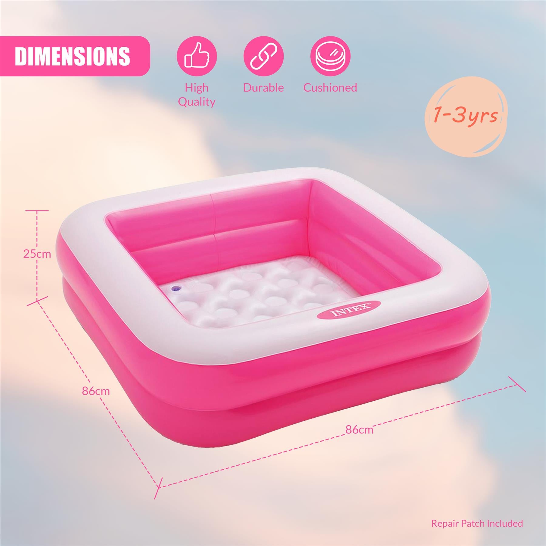 Intex Inflatable Square Paddling Pool by Intex - The Magic Toy Shop