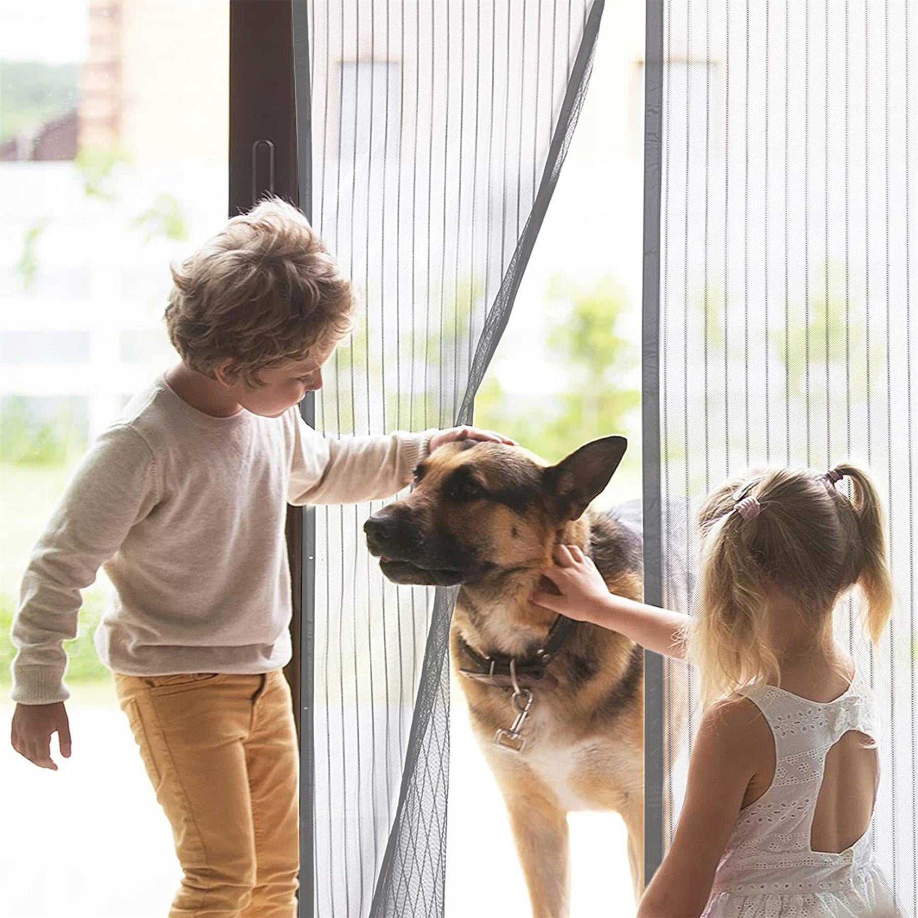 Magnetic Insect Door Screen Grey