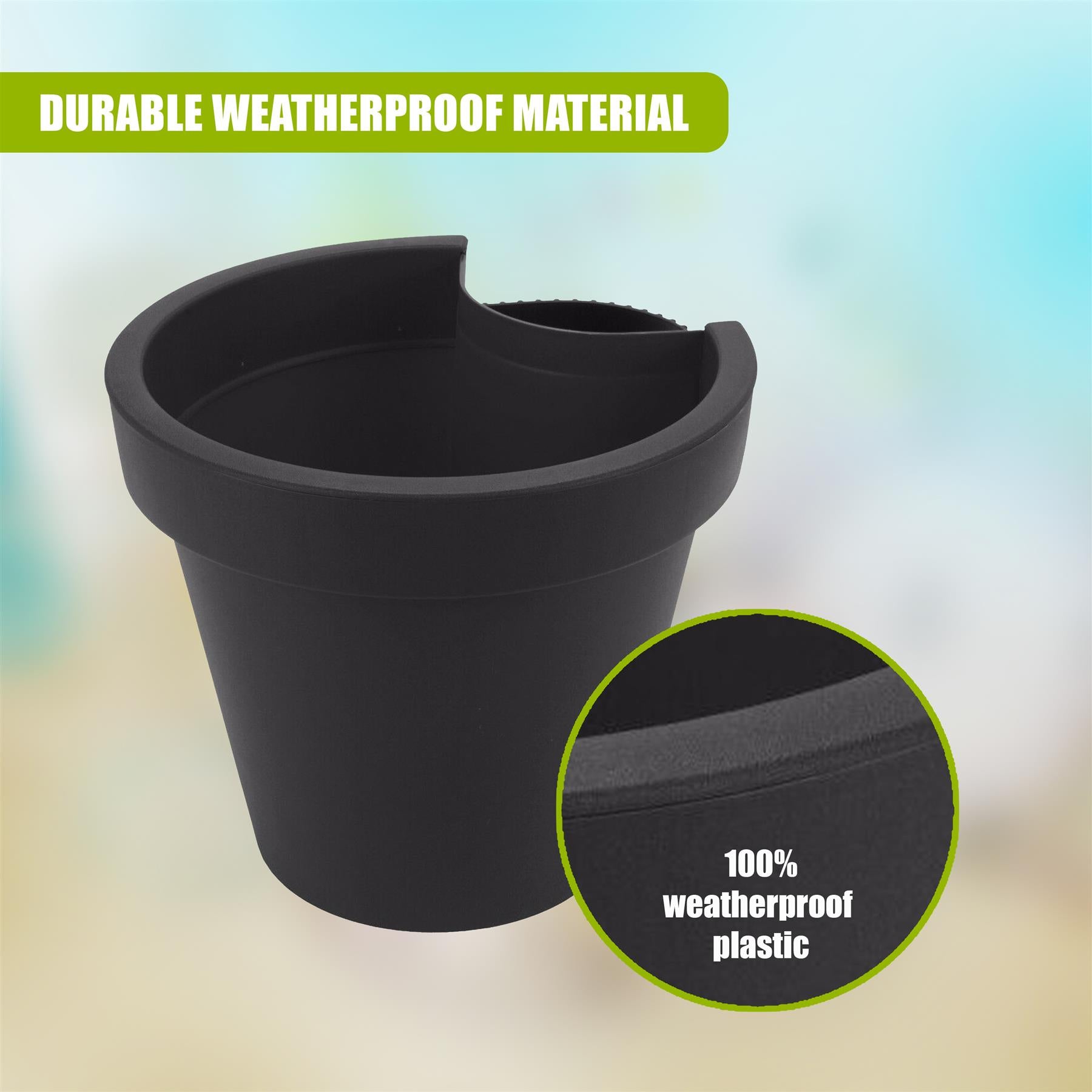 Black Drainpipe Planter by GEEZY - The Magic Toy Shop