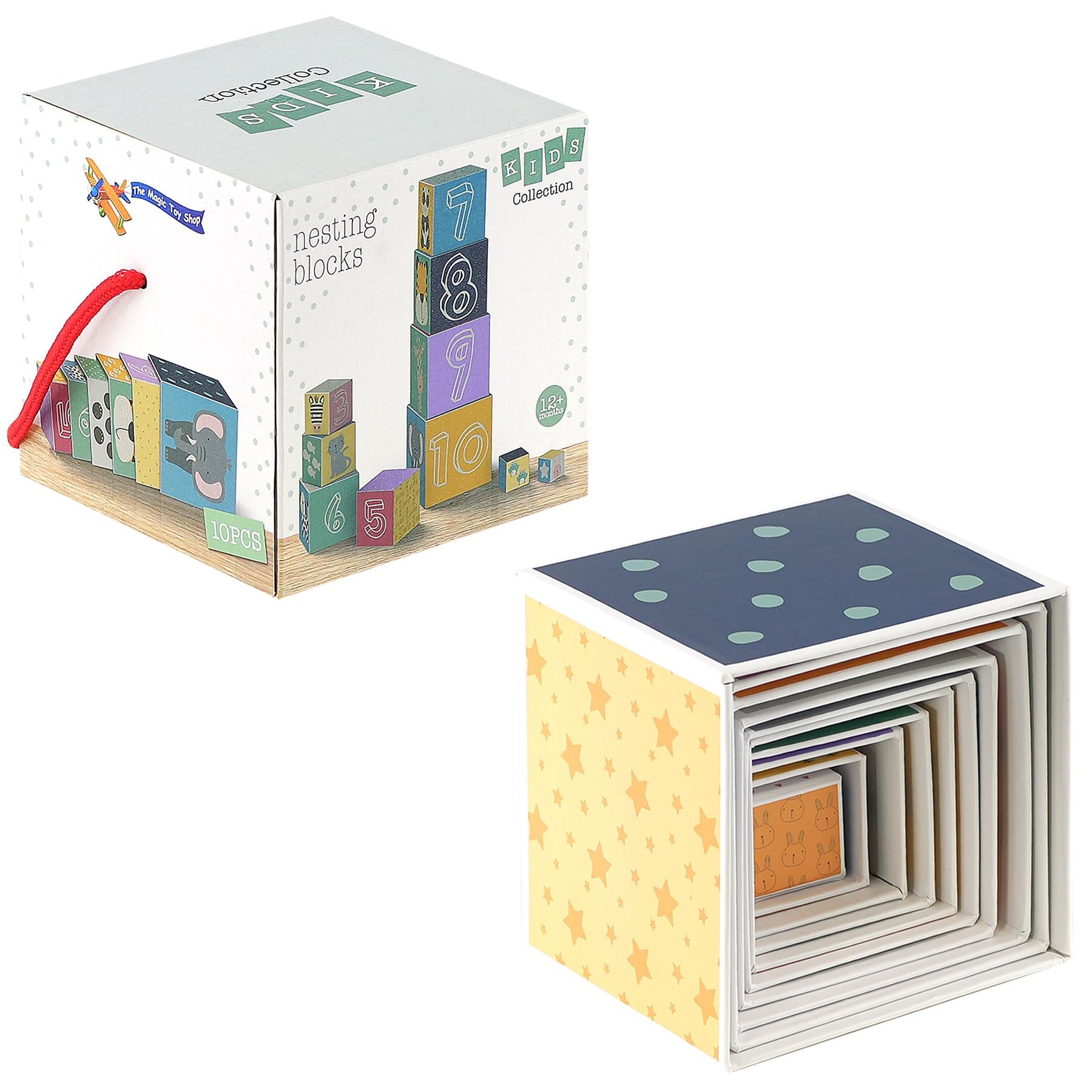 Large Nesting & Stacking Blocks Cubes Set by The Magic Toy Shop - The Magic Toy Shop