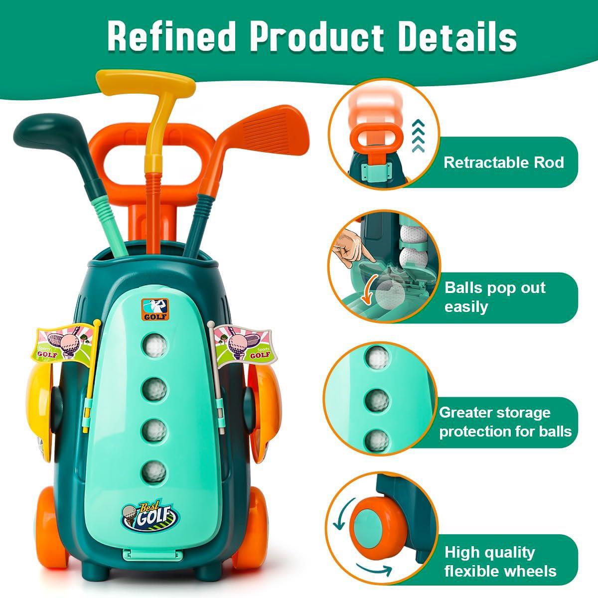 Kids Golf Club Set Indoor Outdoor Sports Toy by The Magic Toy Shop - The Magic Toy Shop