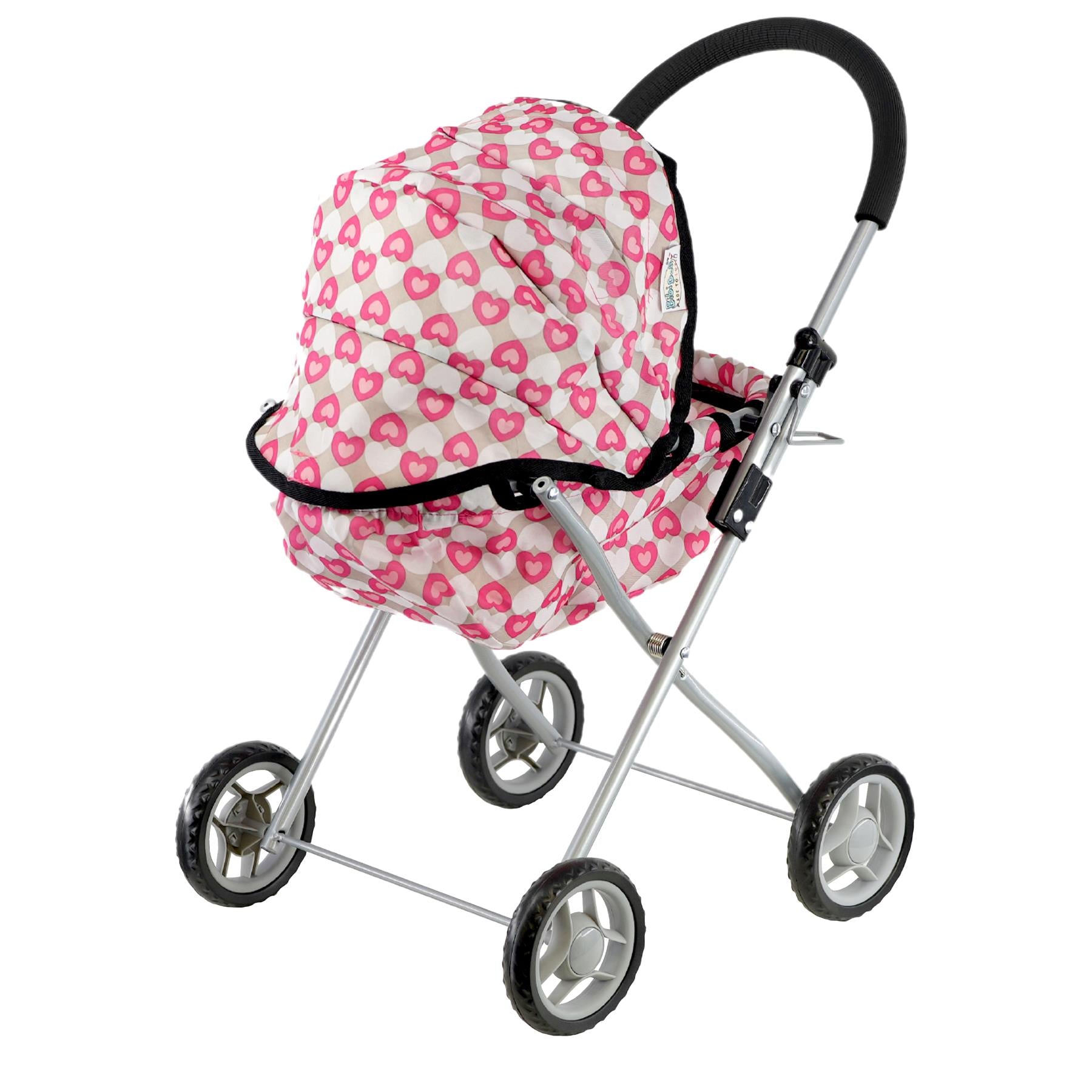 Classic Dolls Pink Pram by BiBi Doll - The Magic Toy Shop