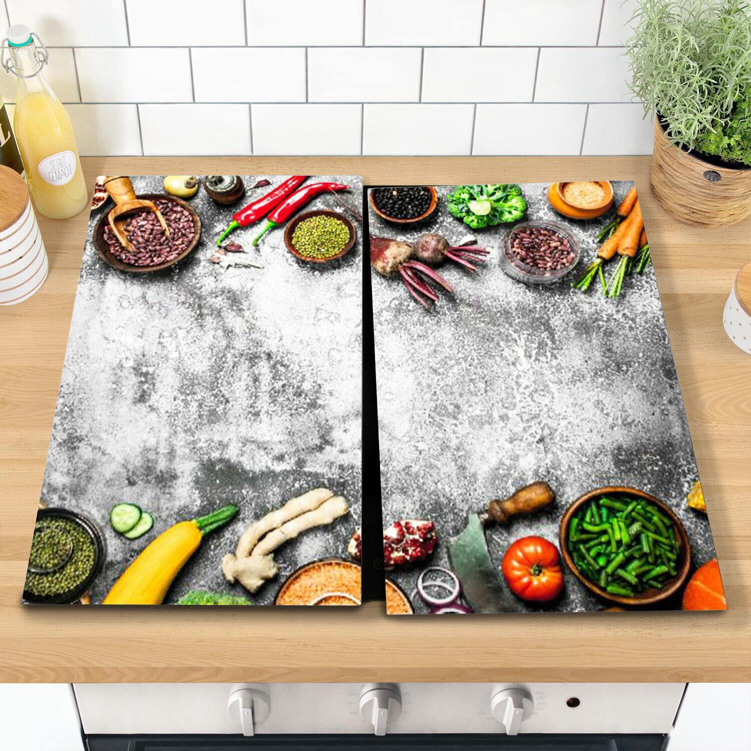 Glass Cutting Boards with Veggies Design by Geezy - The Magic Toy Shop