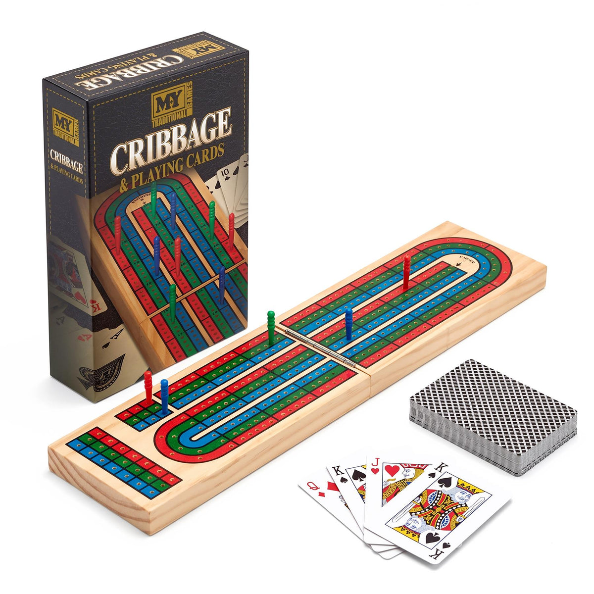 Wooden Cribbage Board Game