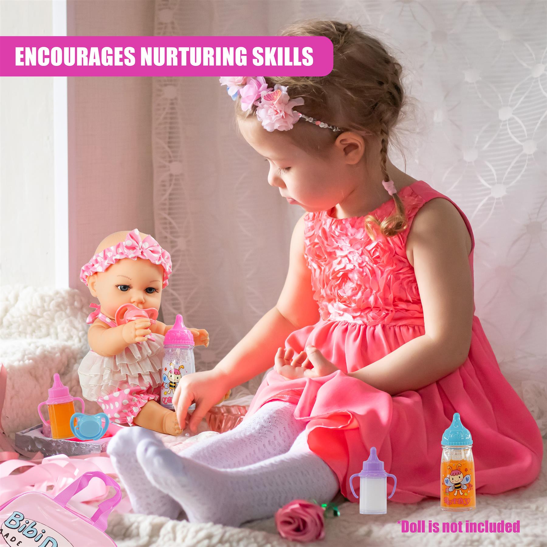 BiBi Doll 7-in-1 Baby Doll Accessories Set by BiBi Doll - The Magic Toy Shop