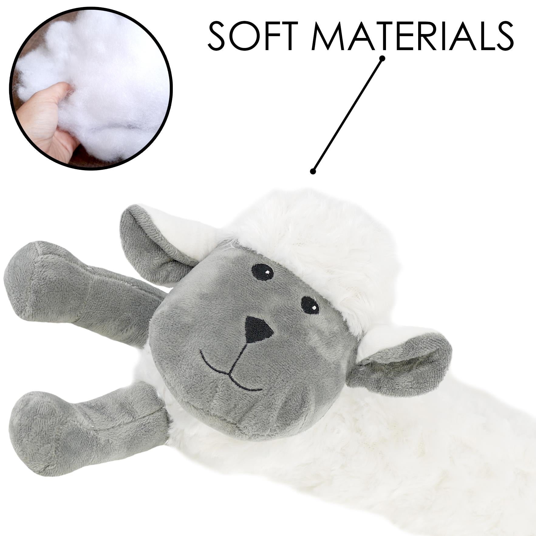 Novelty White Sheep Draught Excluder for Doors by The Magic Toy Shop - The Magic Toy Shop