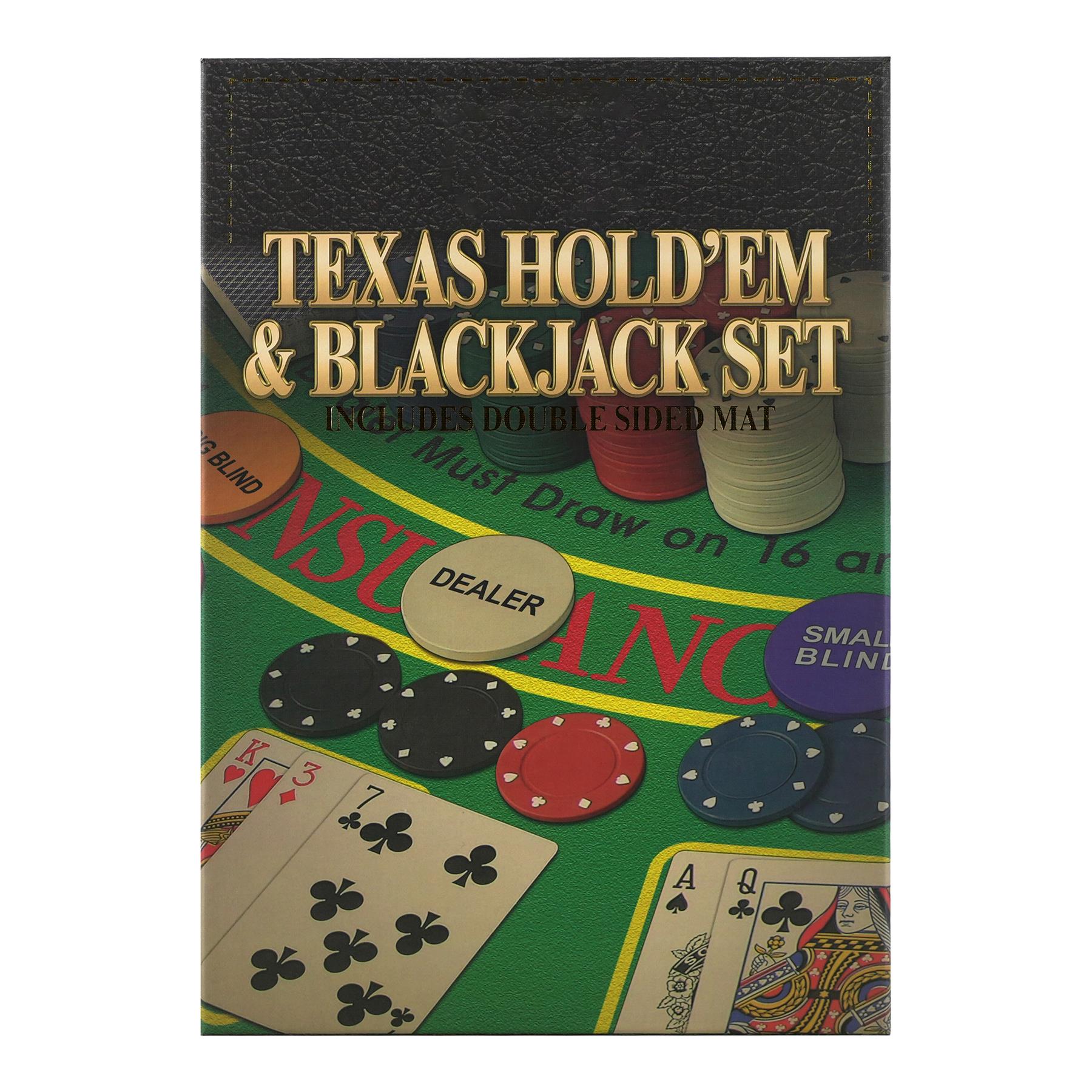 2 in 1 Texas Hold'em & Blackjack Set by The Magic Toy Shop - The Magic Toy Shop