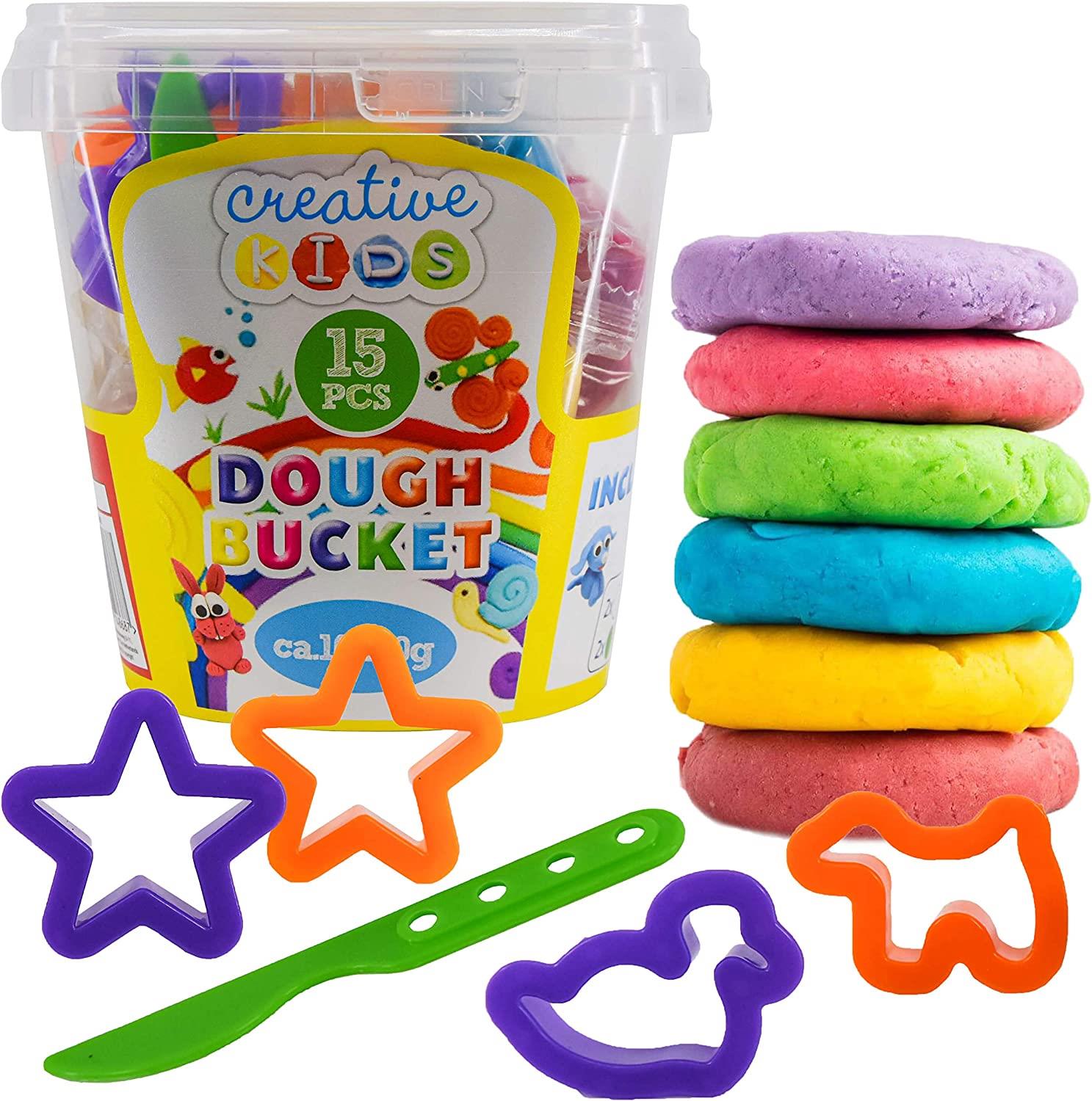 15 pcs Modelling Dough Bucket by The Magic Toy Shop - The Magic Toy Shop