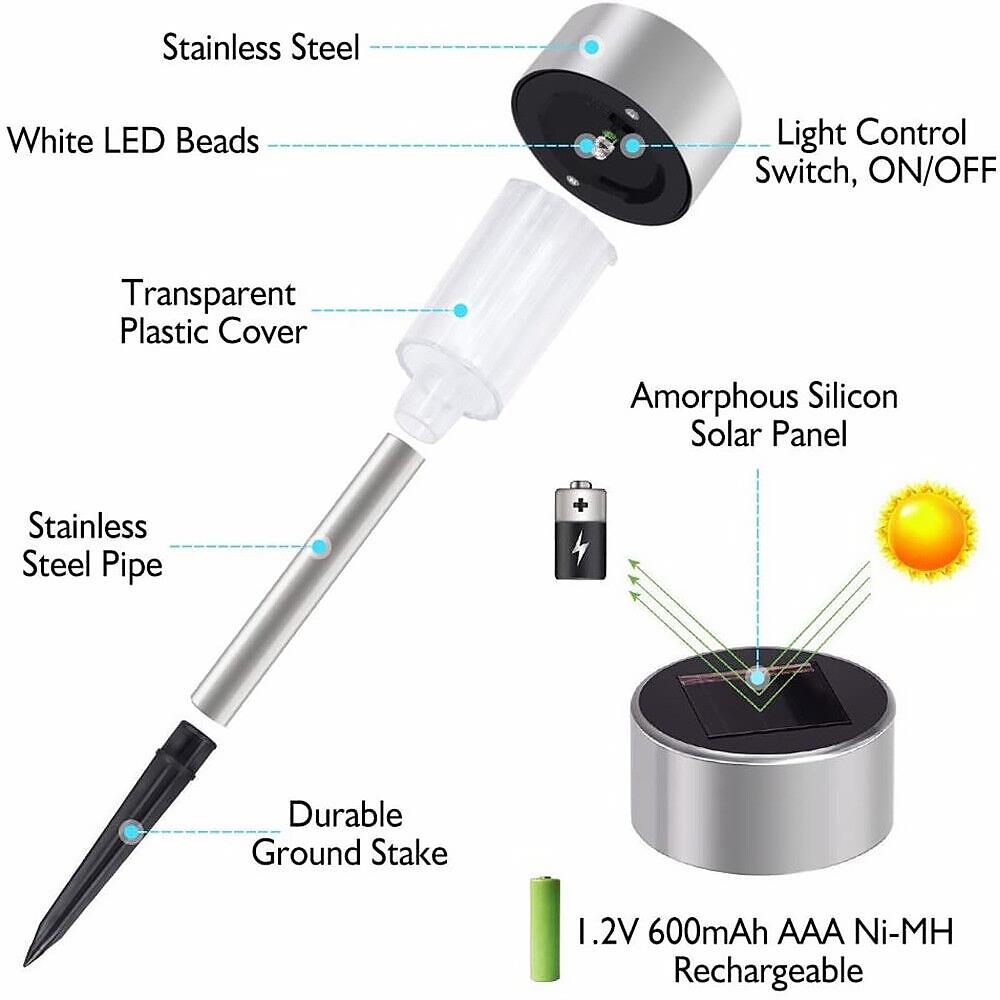 Solar Lights Outdoor Garden 10 Pieces by GEEZY - The Magic Toy Shop
