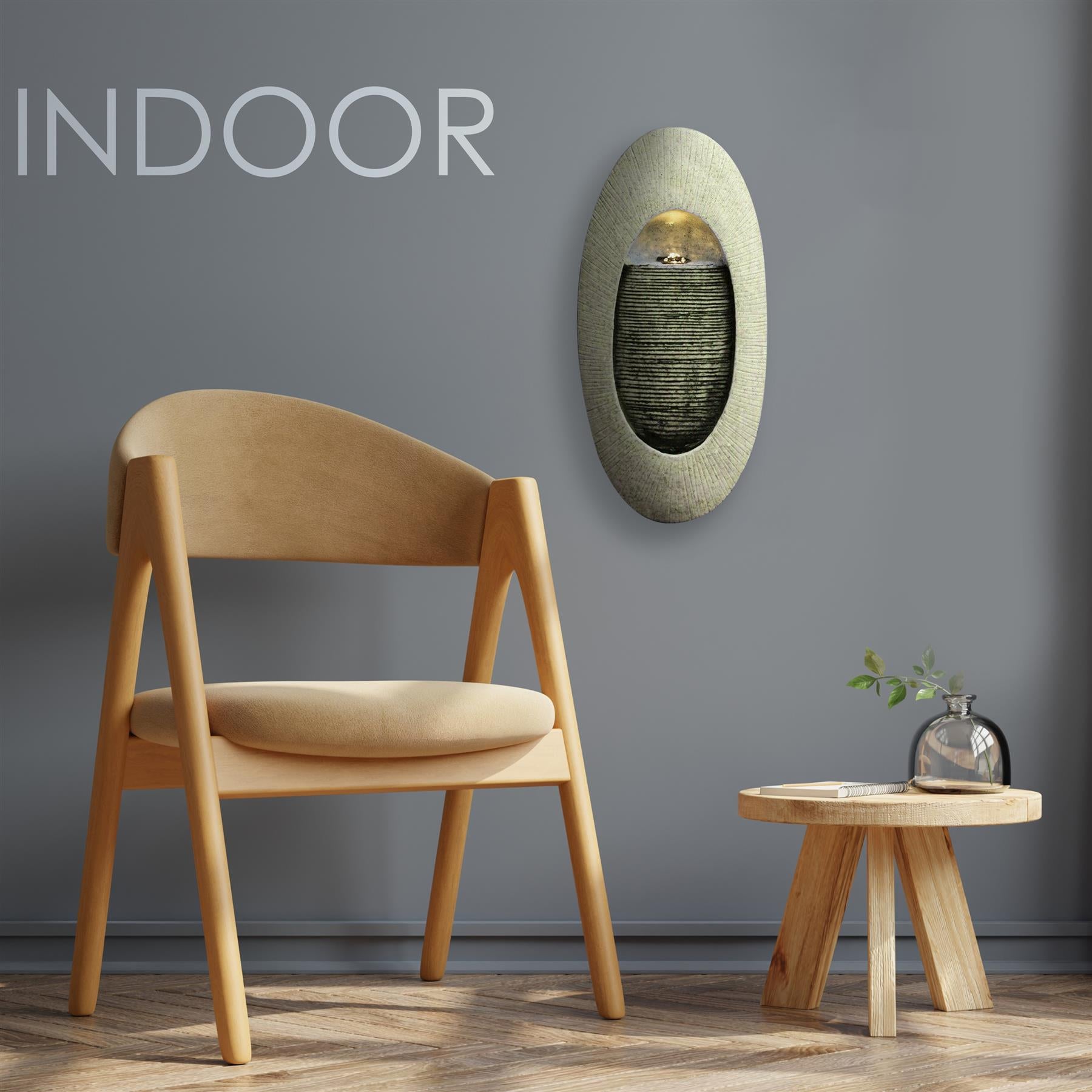 Wall Design Water Feature Outdoor With LED by GEEZY - The Magic Toy Shop