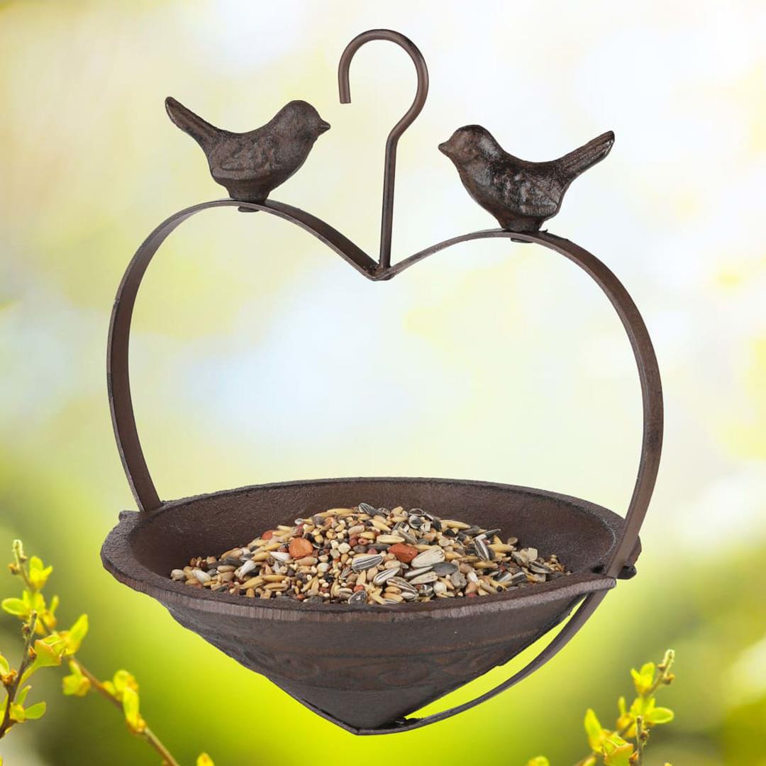 Rustic Cast Iron Hanging Bird Feeder by GEEZY - The Magic Toy Shop