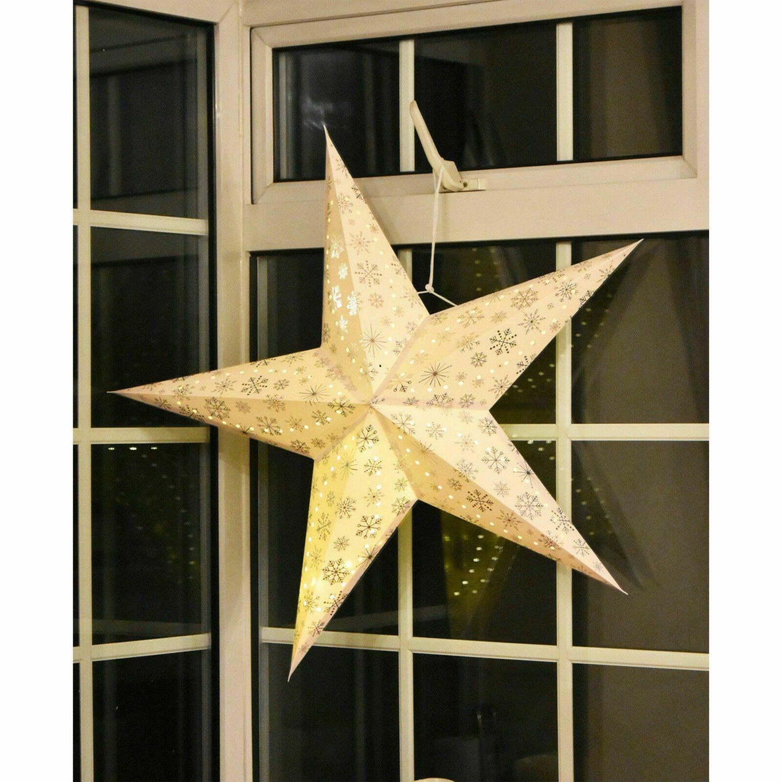 Paper Led White 40 cm Star by Geezy - The Magic Toy Shop