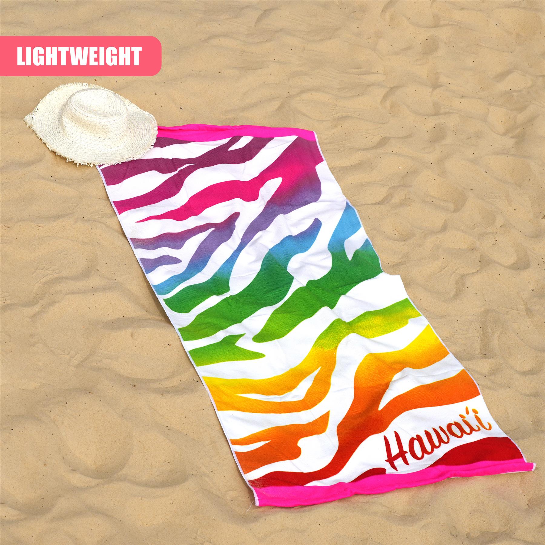 Beach Bath Towel Hawaii Design Microfibre Towel by GEEZY - The Magic Toy Shop