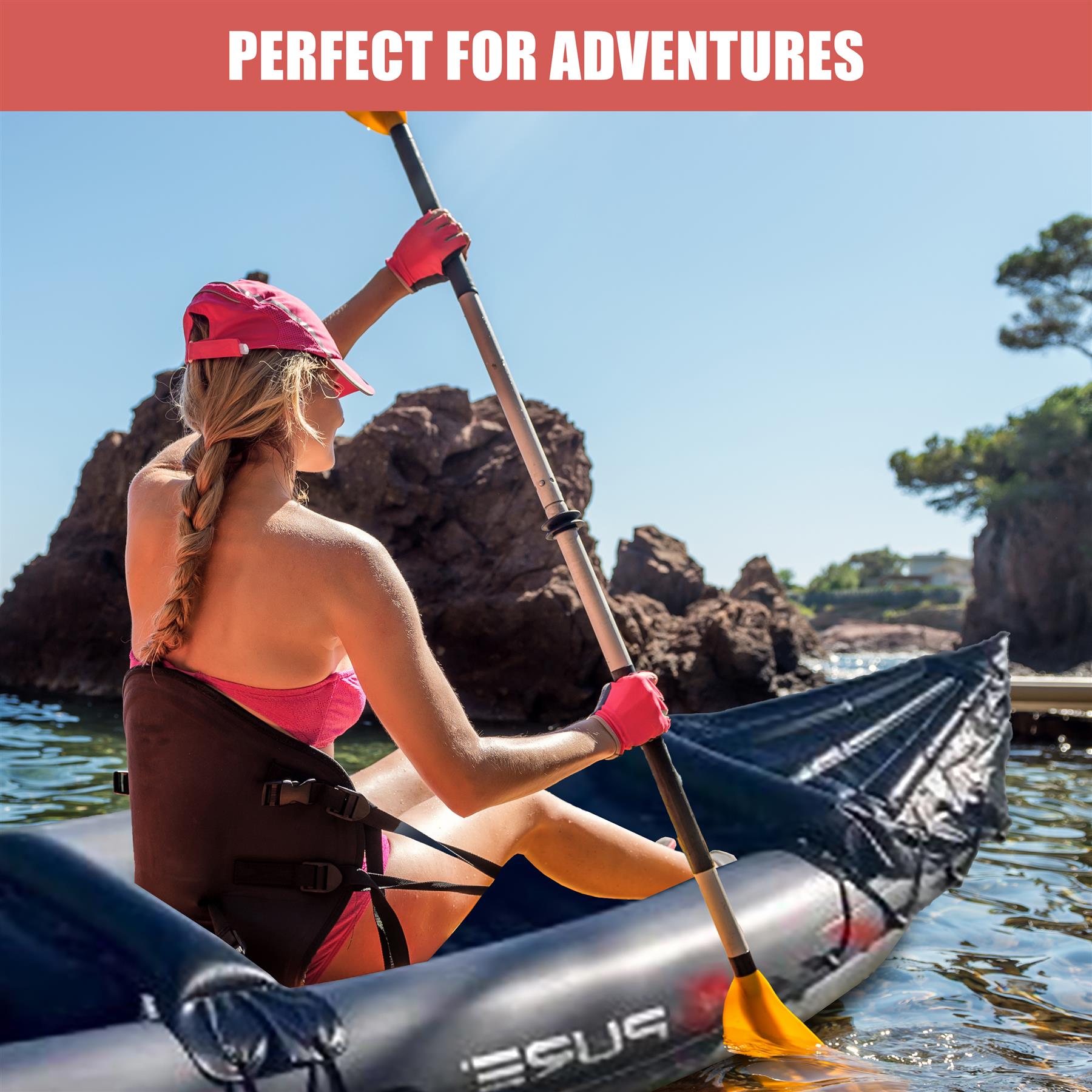 2 Person Inflatable Kayak with Accessories by GEEZY - The Magic Toy Shop