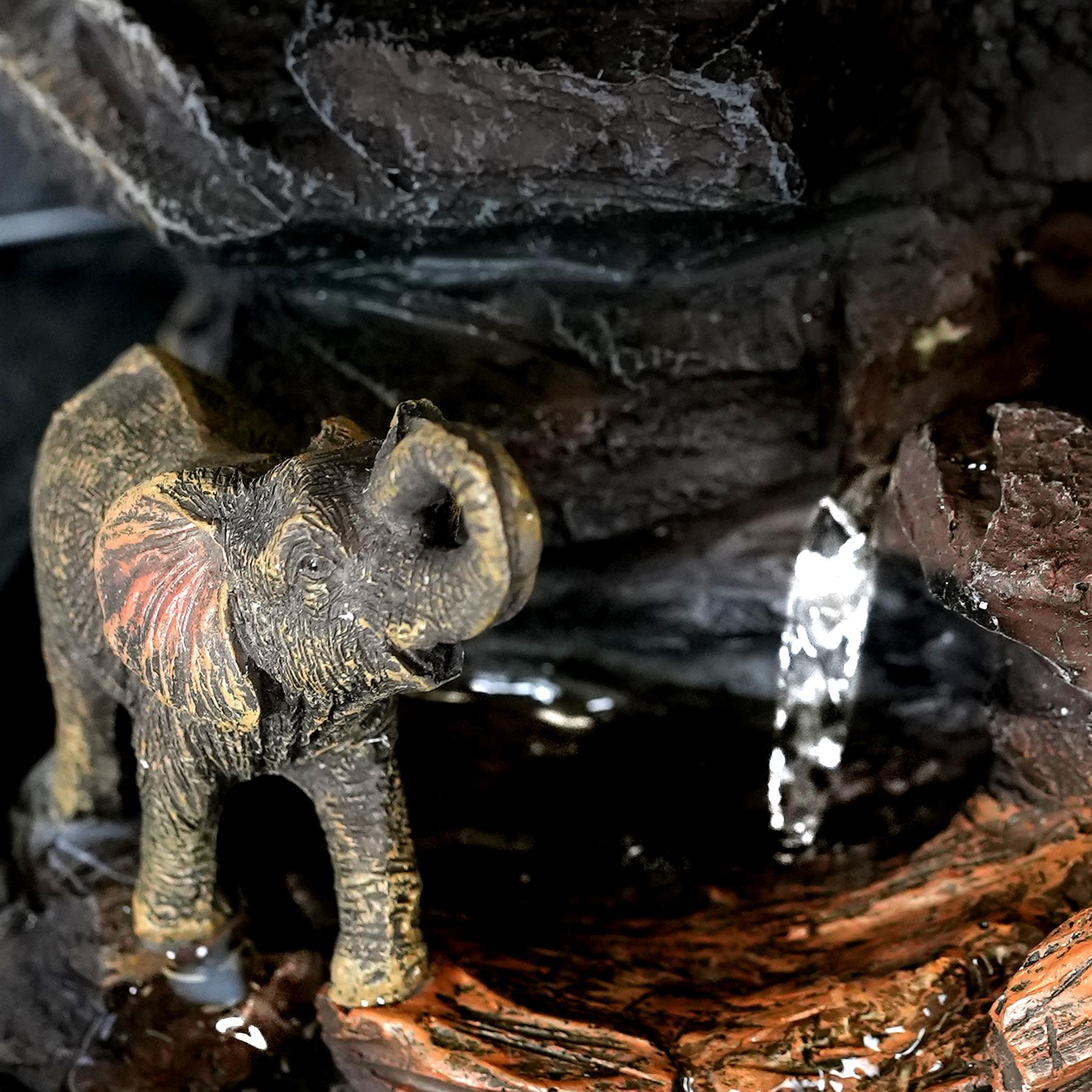 Elephant Water Feature Indoor With LED by GEEZY - The Magic Toy Shop