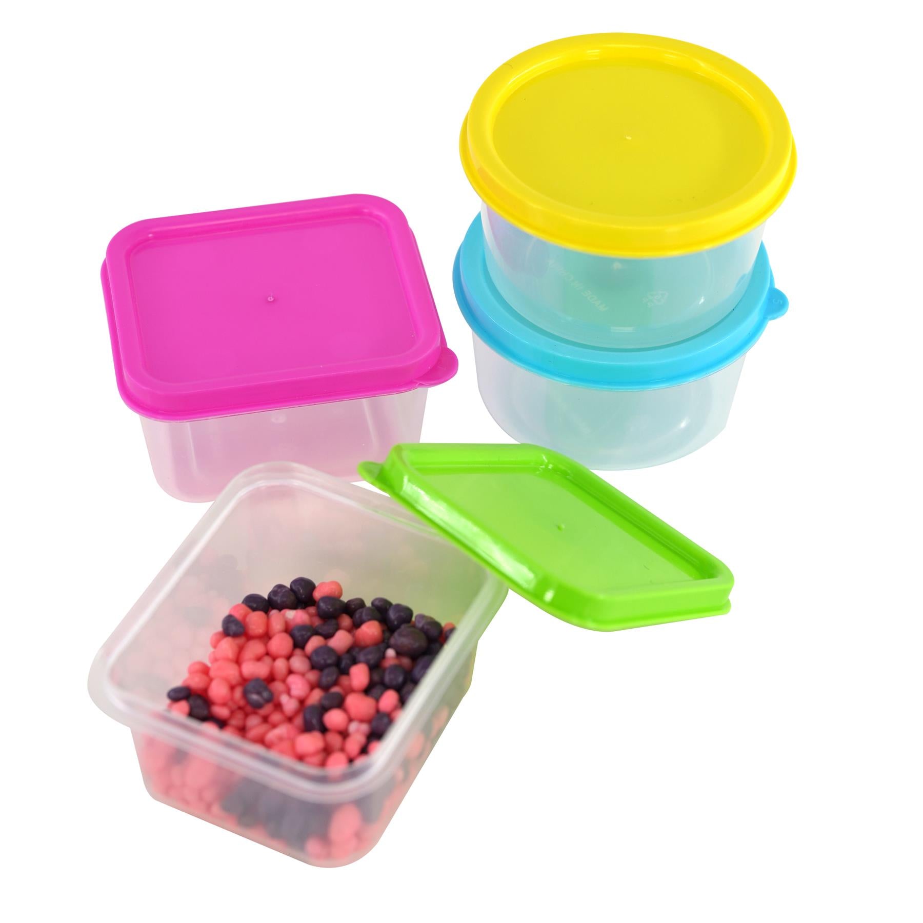 Set of 4 Mini Food Storage Containers with Lids by GEEZY - The Magic Toy Shop