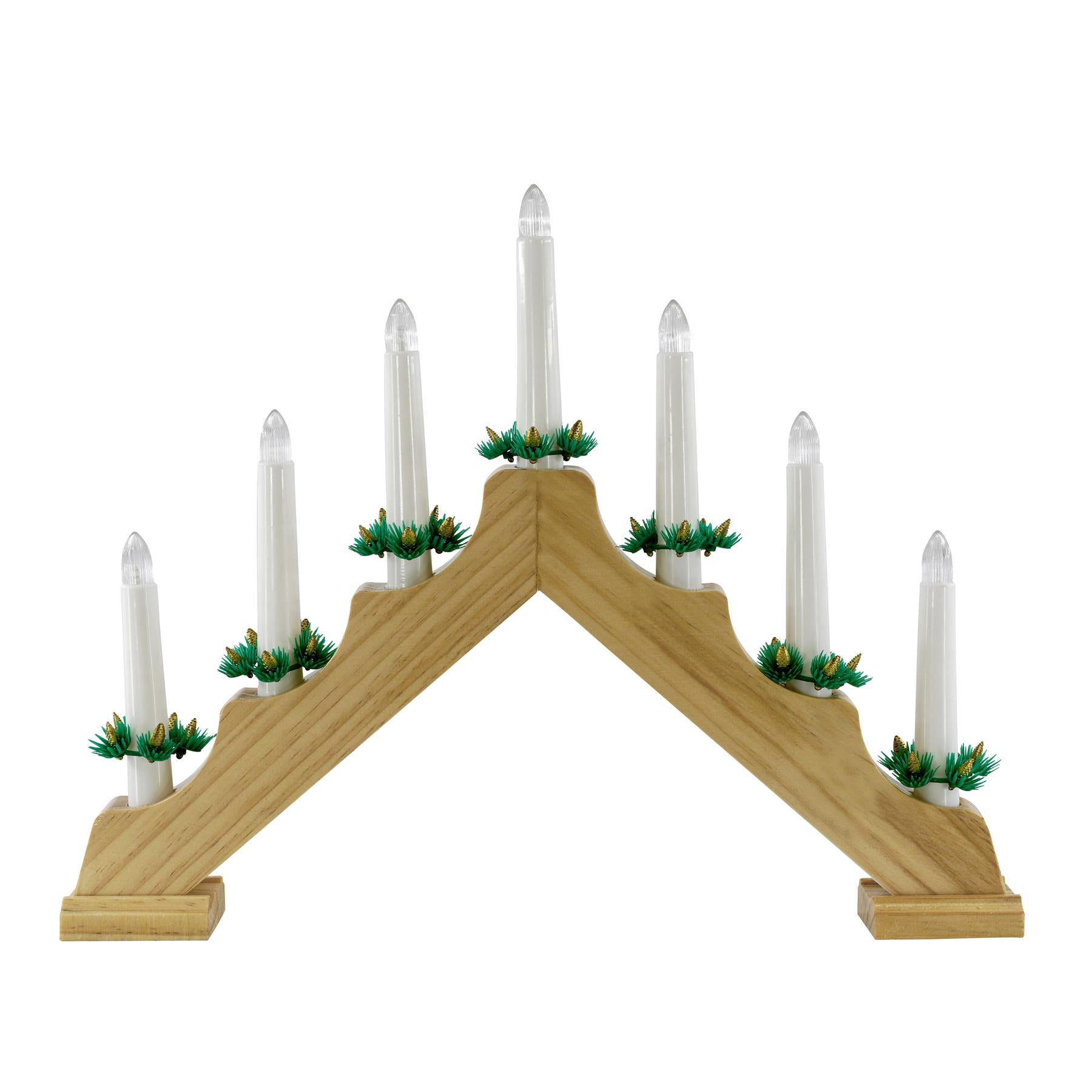 Wooden Candle Bridge With 7 Led Lights by Geezy - The Magic Toy Shop