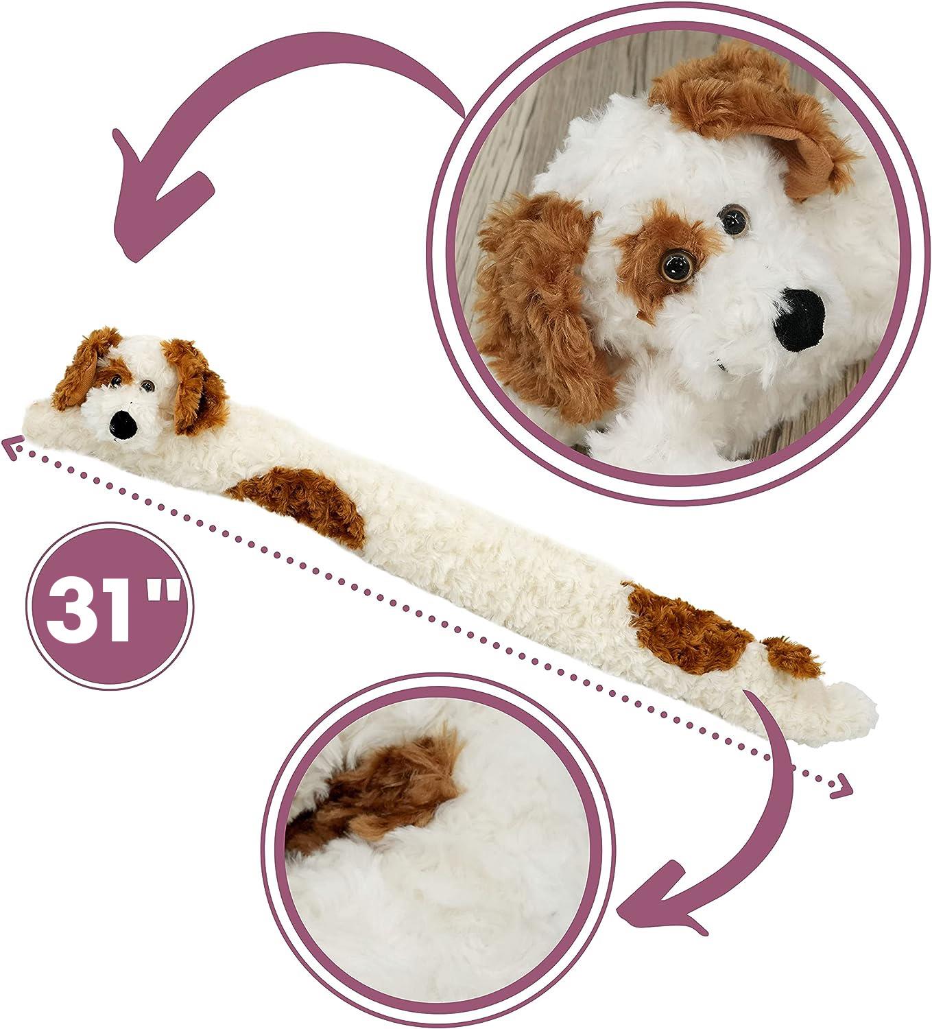 Novelty Cream Dog Draught Excluder for Doors by GEEZY - The Magic Toy Shop