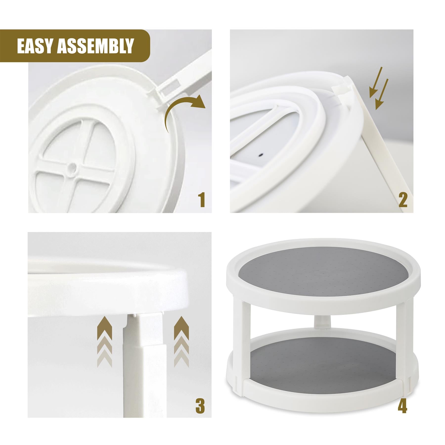 2 Tier Rotating Spice Rack 25cm by GEEZY - The Magic Toy Shop