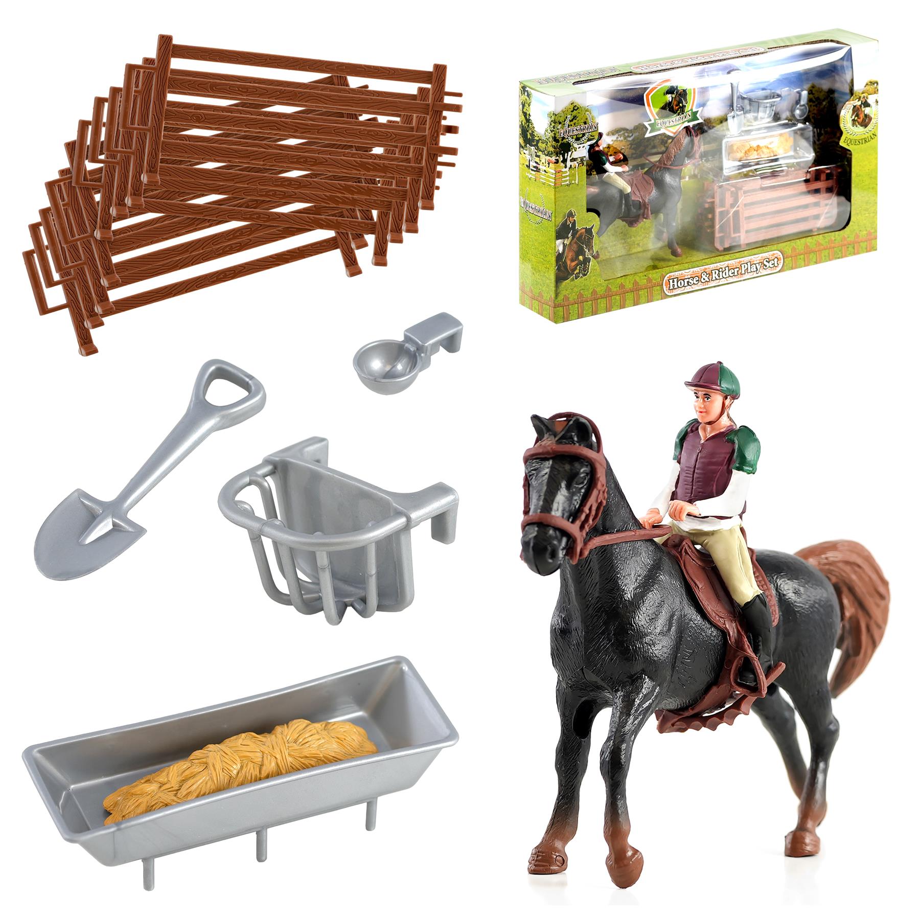 Horse and Rider Playset by The Magic Toy Shop - The Magic Toy Shop