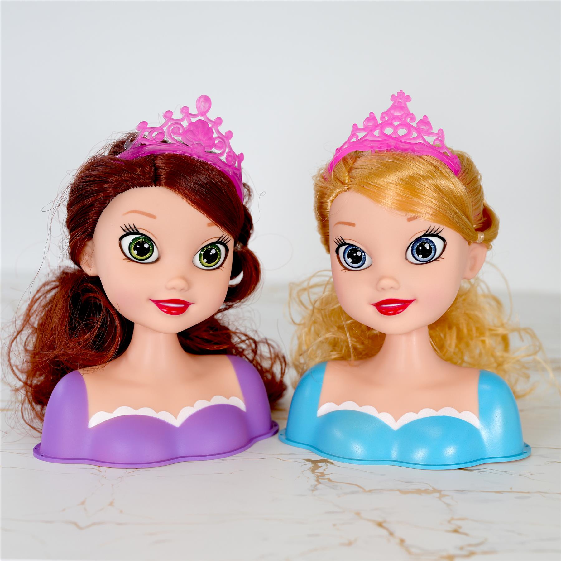 Princess Styling Head with Hair Accessories by BiBi Doll - The Magic Toy Shop