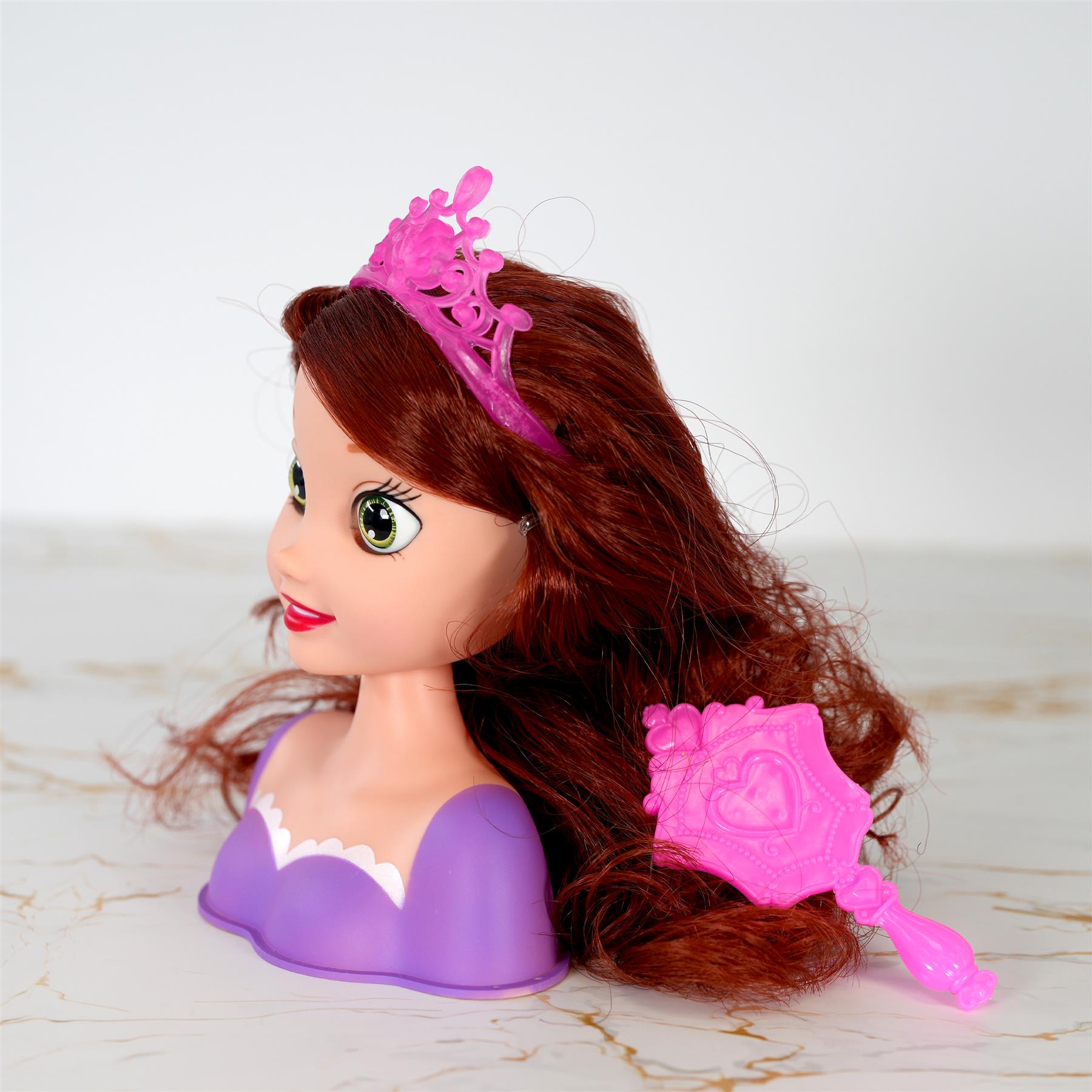 Princess Styling Head with Hair Accessories by BiBi Doll - The Magic Toy Shop