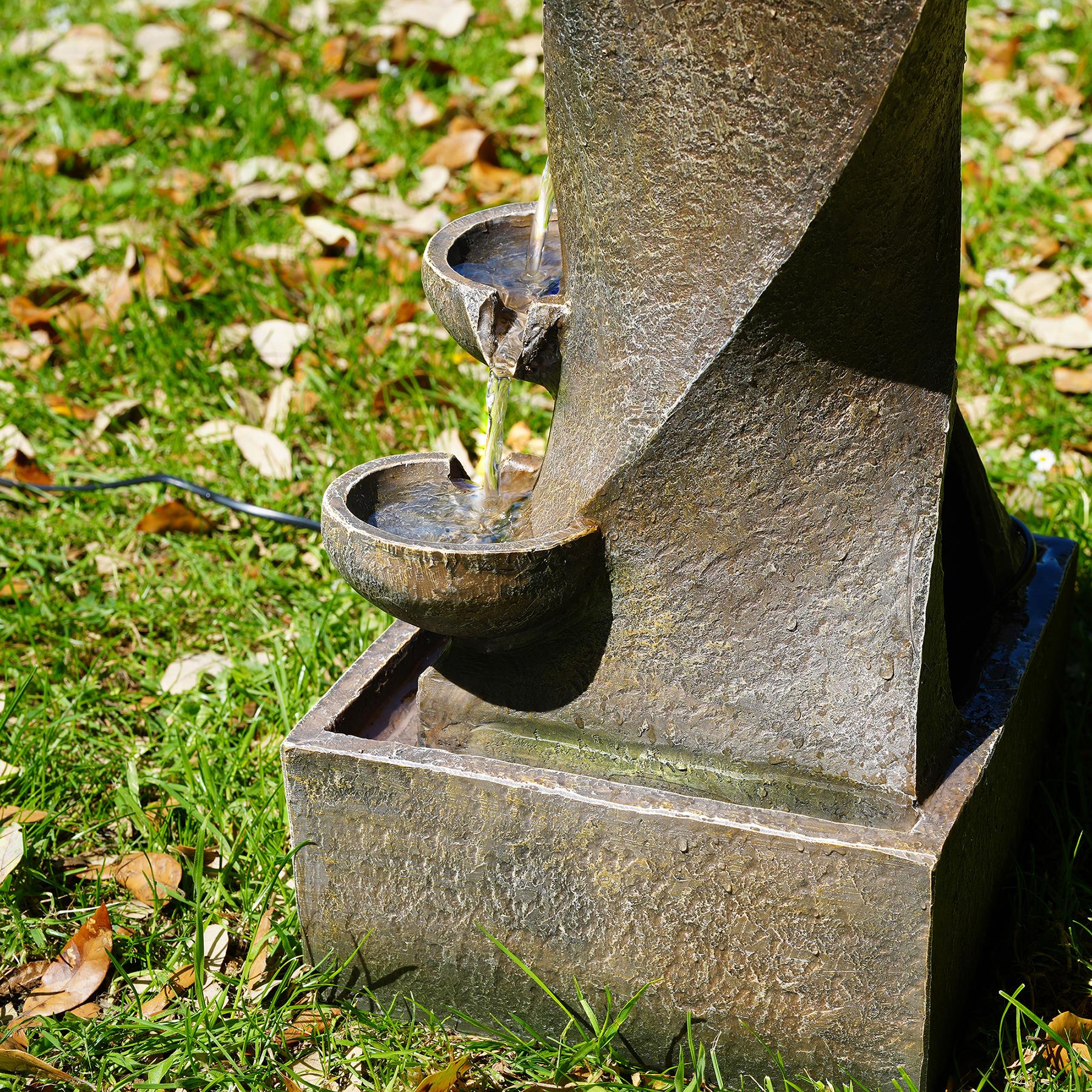 Cascading Water Feature Outdoor With LED by GEEZY - The Magic Toy Shop