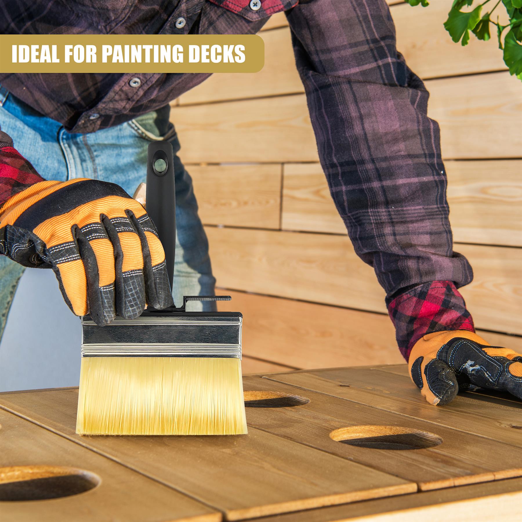 Shed & Fence Paint Brush With a Clip by GEEZY - The Magic Toy Shop