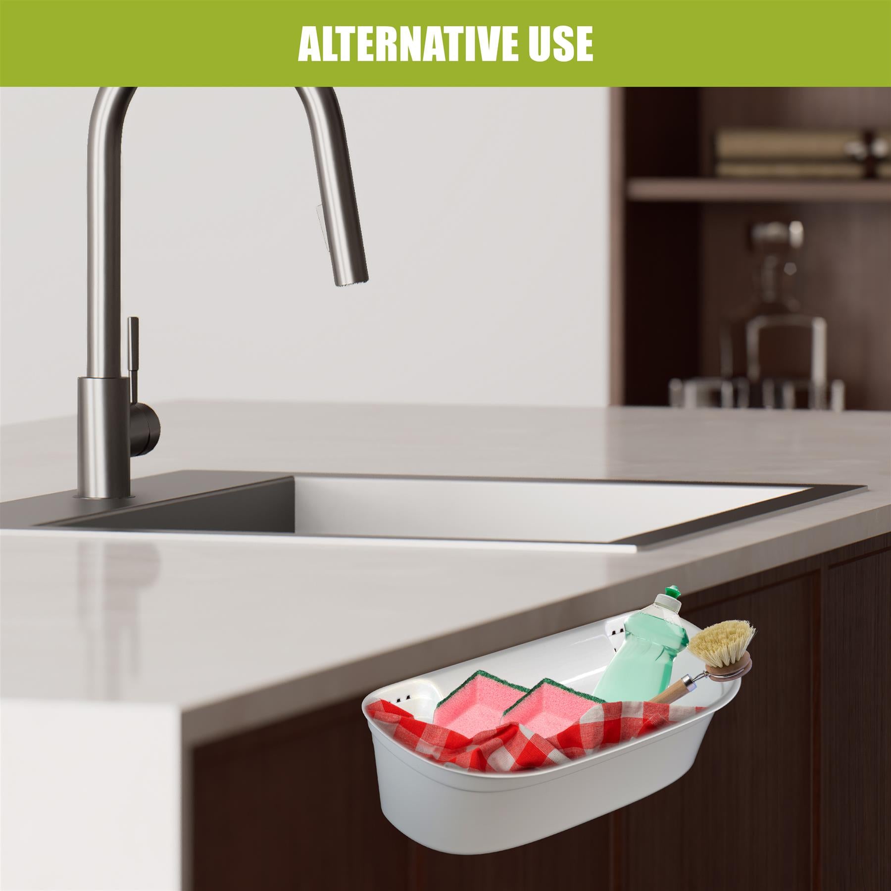 Hanging Kitchen Waste Basket 1.5L by Geezy - The Magic Toy Shop