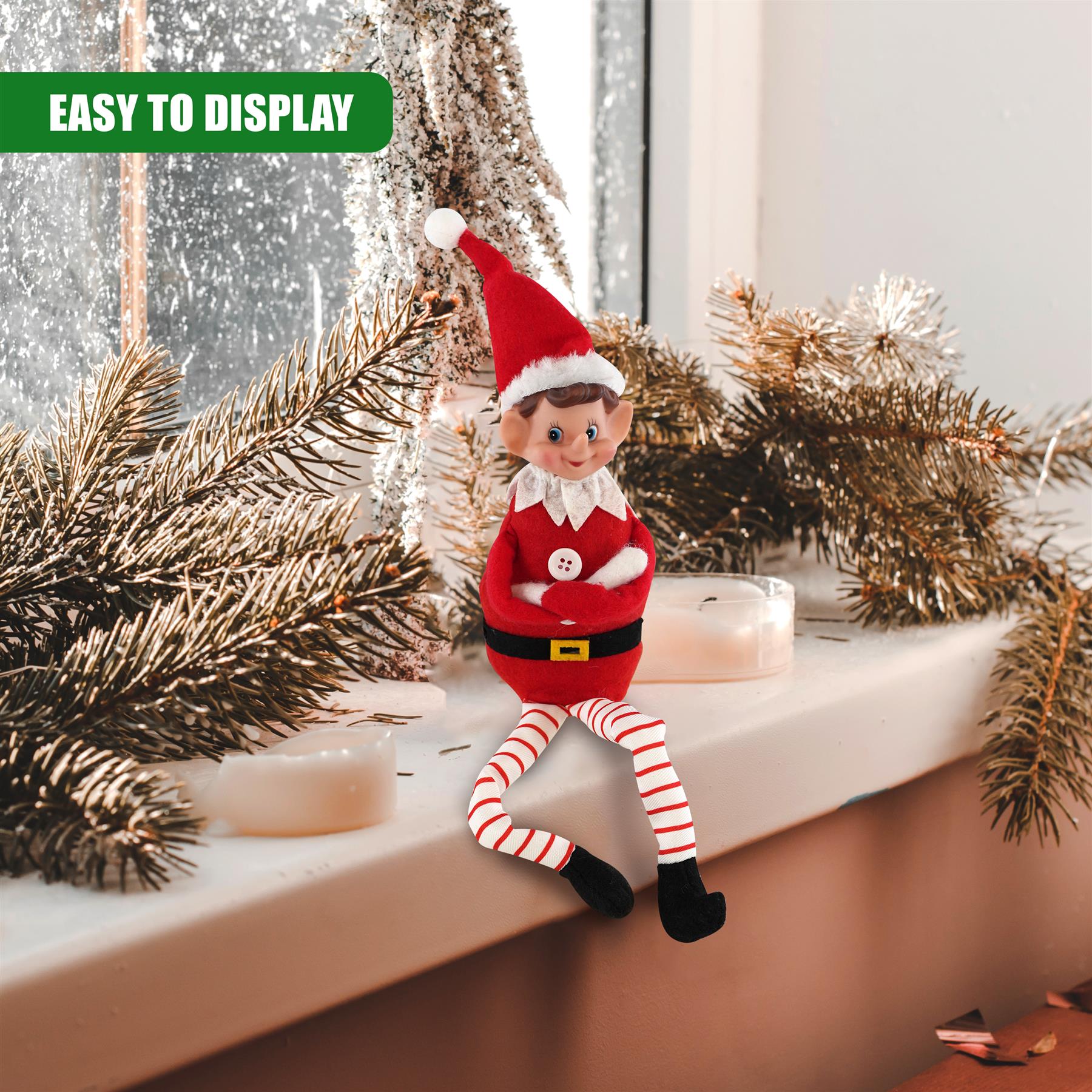 Christmas Elf Plush Toy 35cm by The Magic Toy Shop - The Magic Toy Shop