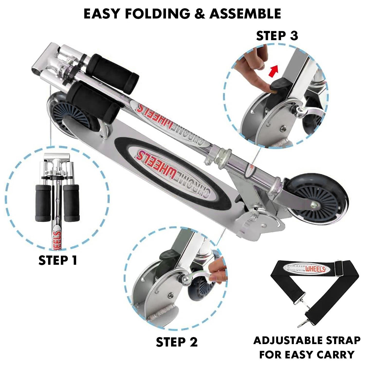 Foldable Kids Scooter Black by The Magic Toy Shop - The Magic Toy Shop