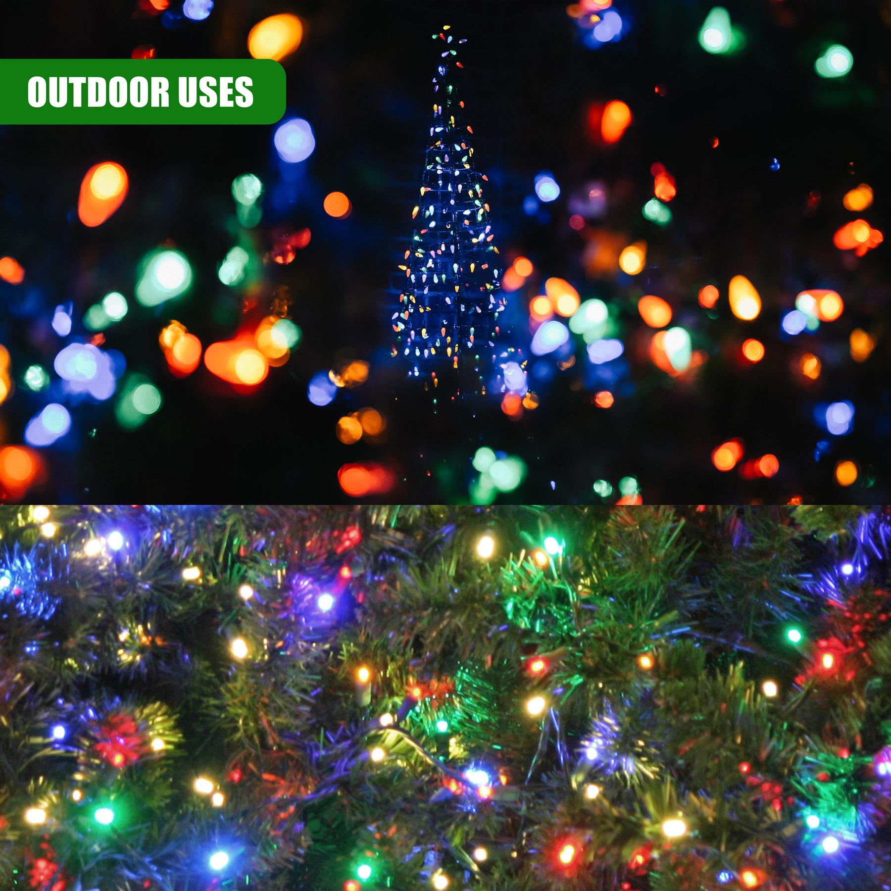 300 LED Cluster Christmas Lights - Multicolour by GEEZY - The Magic Toy Shop