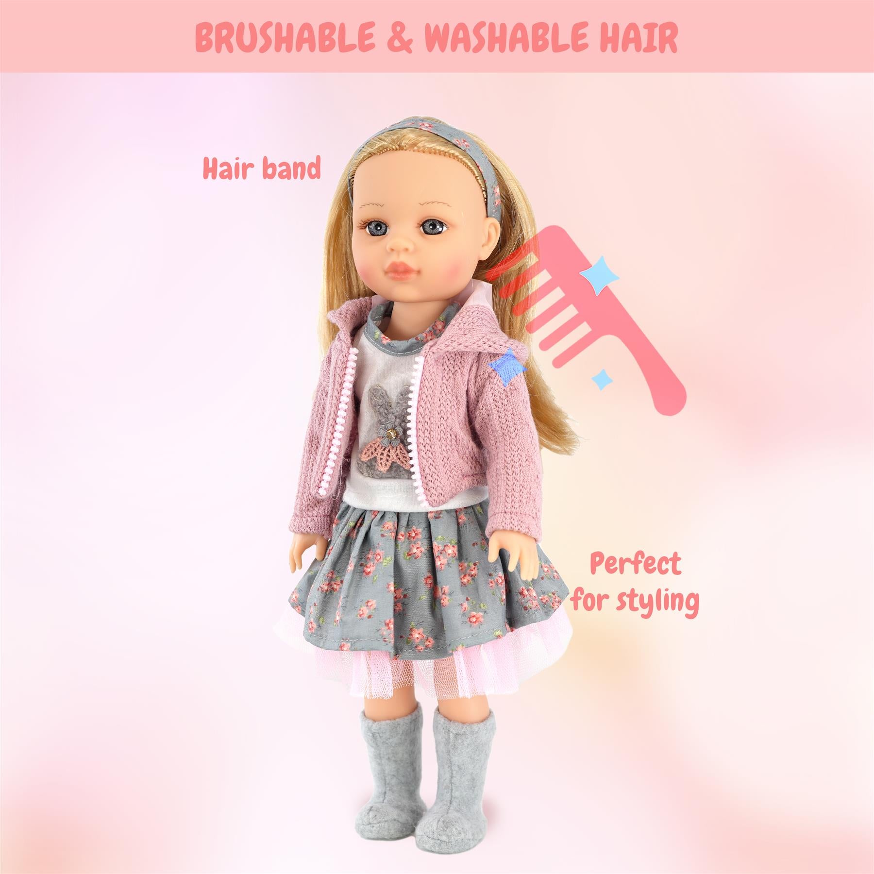 BiBi Fashion Doll " Sophia" (38 cm / 15") by BiBi Doll - The Magic Toy Shop