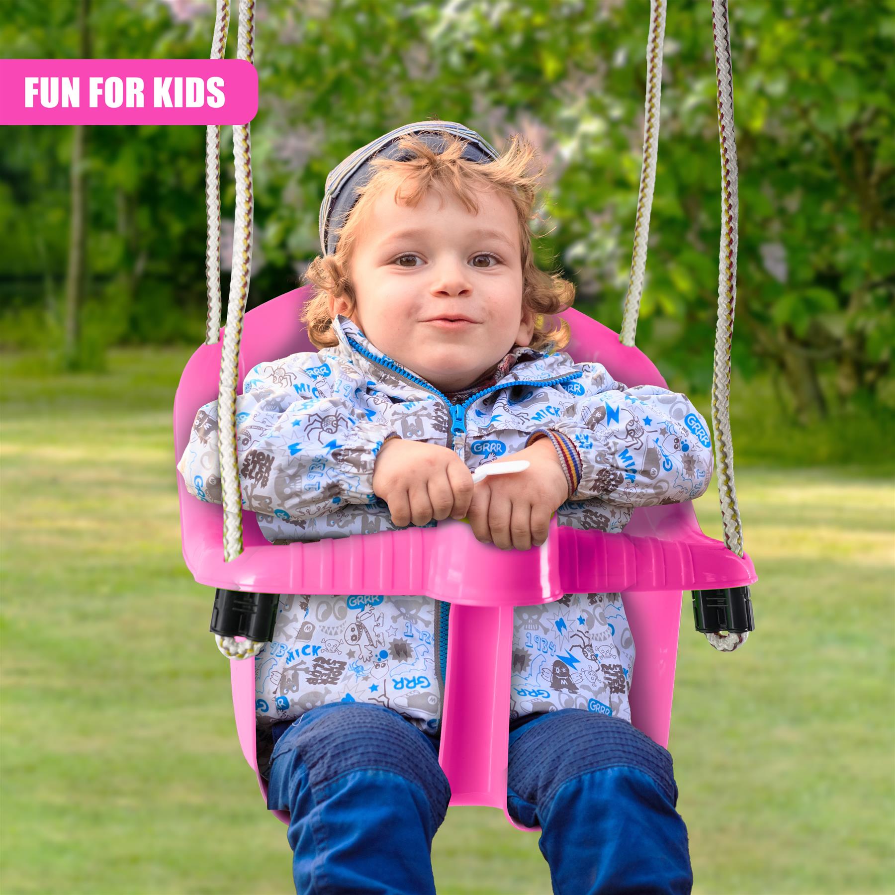 Toddler Safety Swing Seat with Adjustable Ropes by The Magic Toy Shop - The Magic Toy Shop