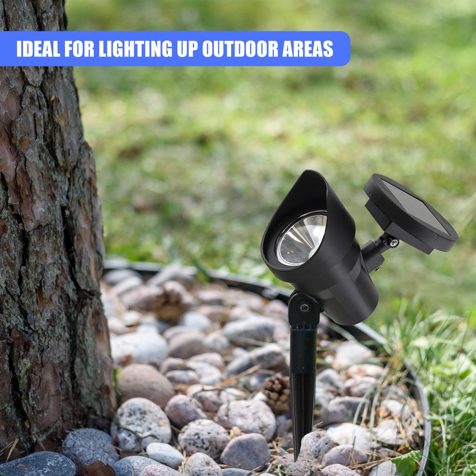 Adjustable Solar Spot Lights, Set of 2 – Warm White LED by GEEZY - The Magic Toy Shop