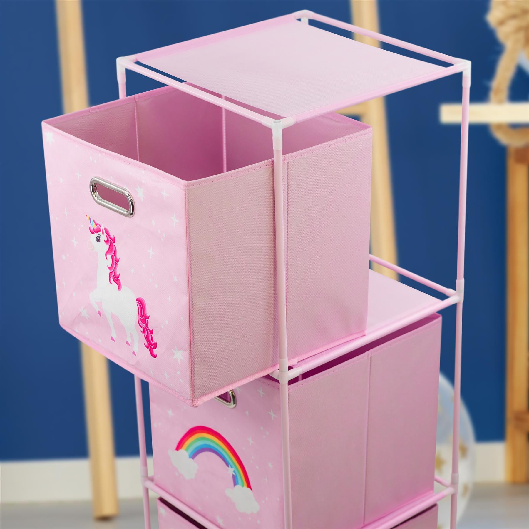 Kids Unicorn Design Storage Cubes by The Magic Toy Shop - The Magic Toy Shop